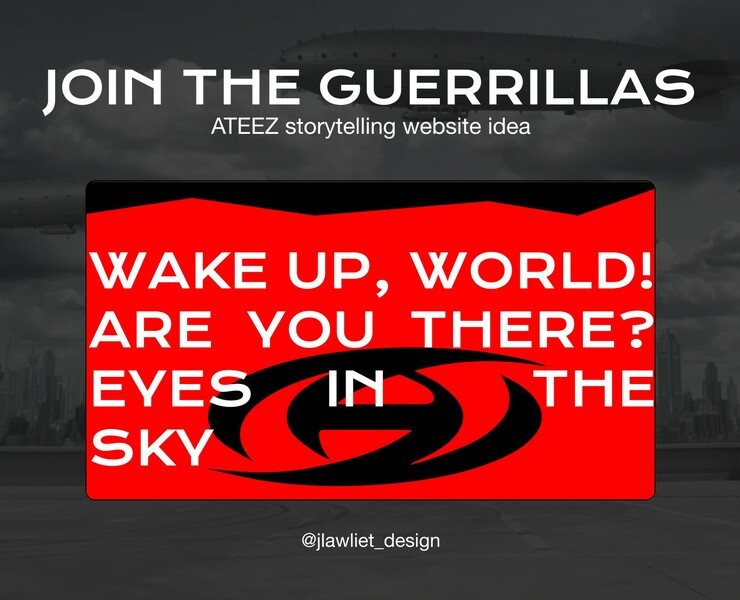 ATEEZ <Guerrilla> website project — Интерфейсы, Графика на Dprofile