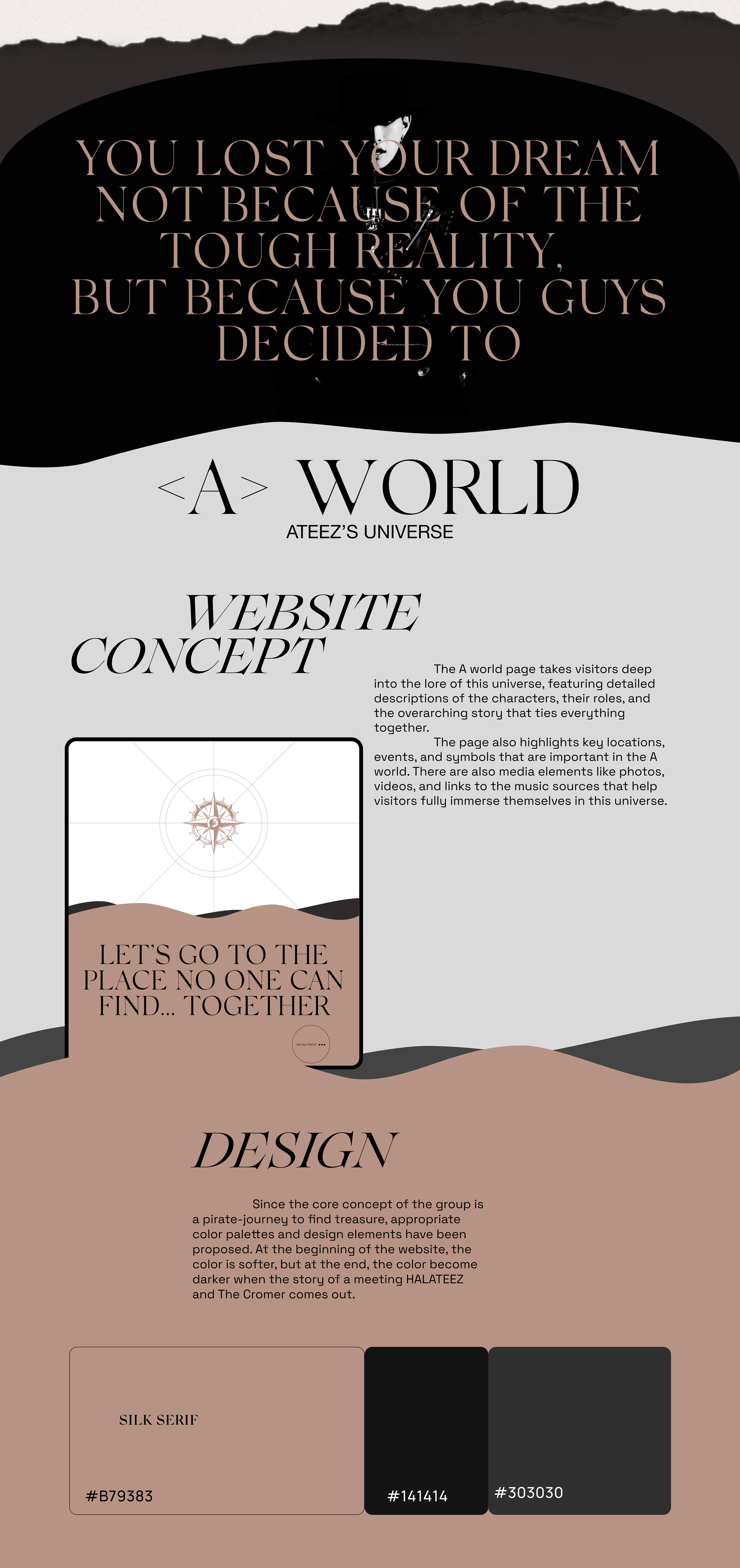 ATEEZ storytelling website project — Изображение №3 — Интерфейсы на Dprofile