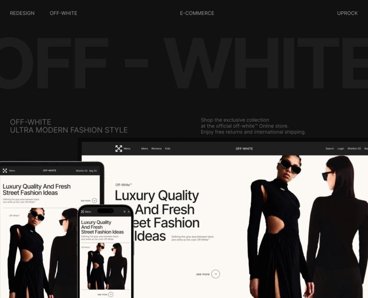 Off-White | e-commerce redesign website — Интерфейсы, Брендинг на Dprofile