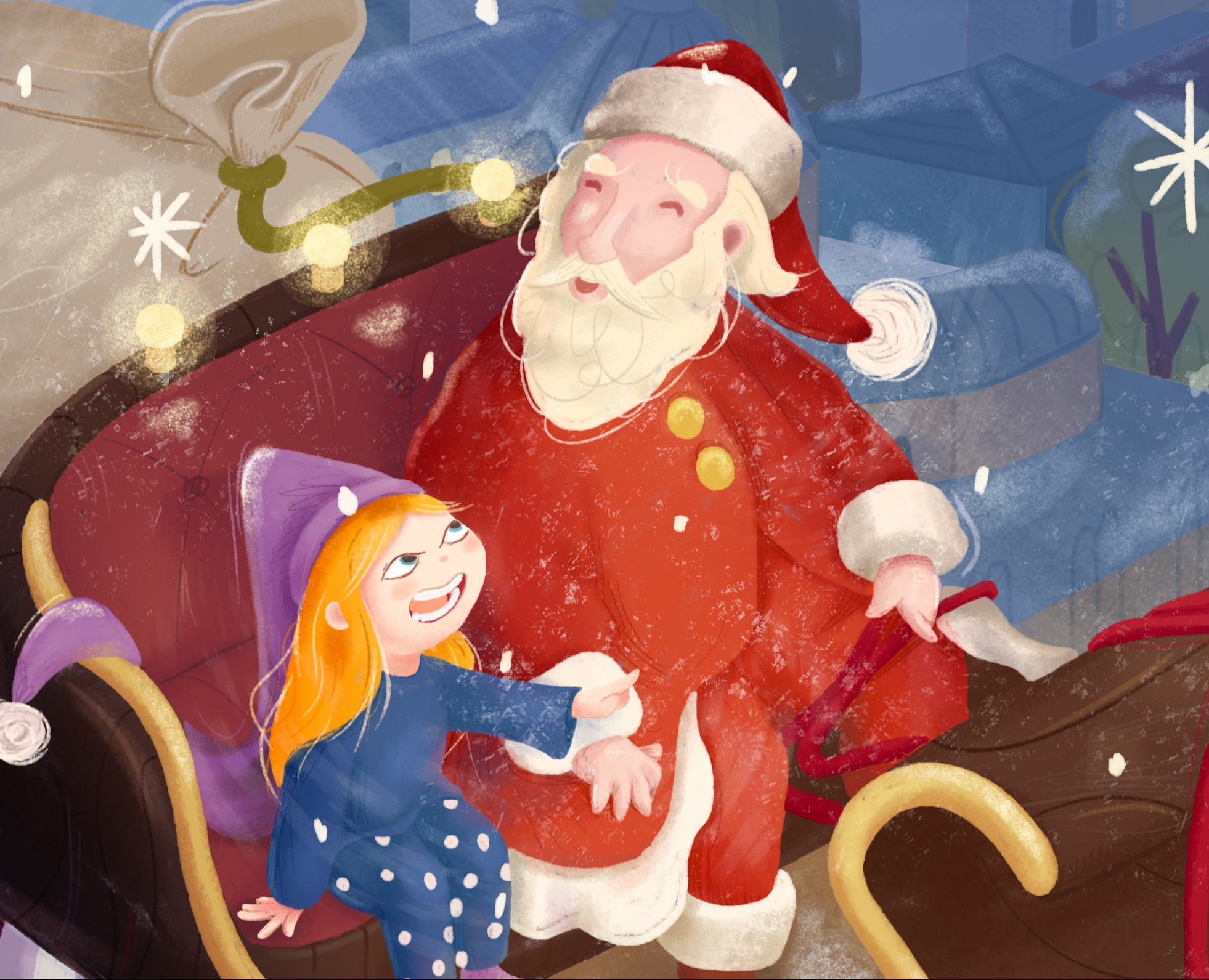 Детская иллюстрация/ Новогодняя мечта — Иллюстрация на Dprofile