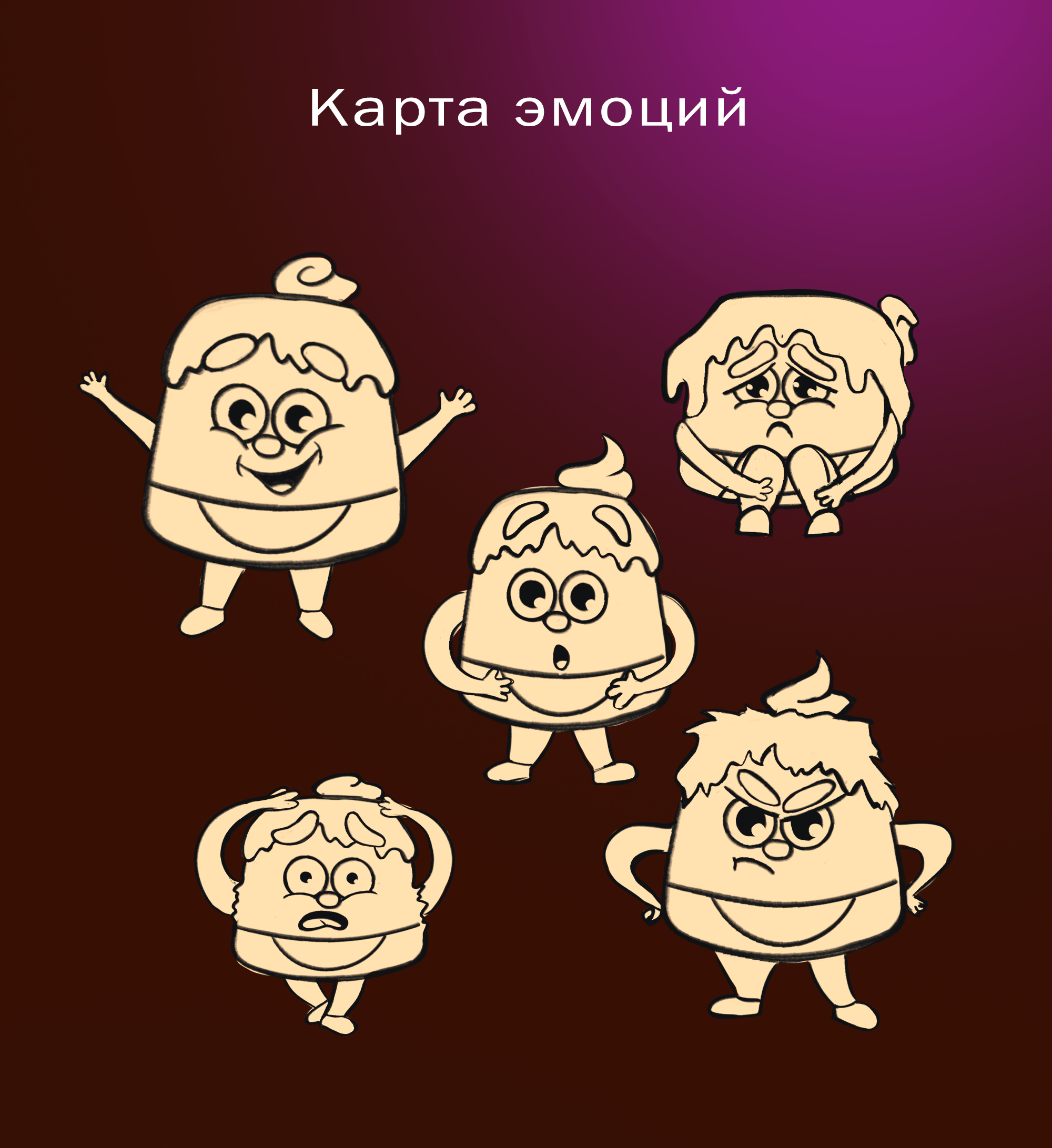 Бренд персонаж для кофейни — Изображение №7 — Иллюстрация на Dprofile