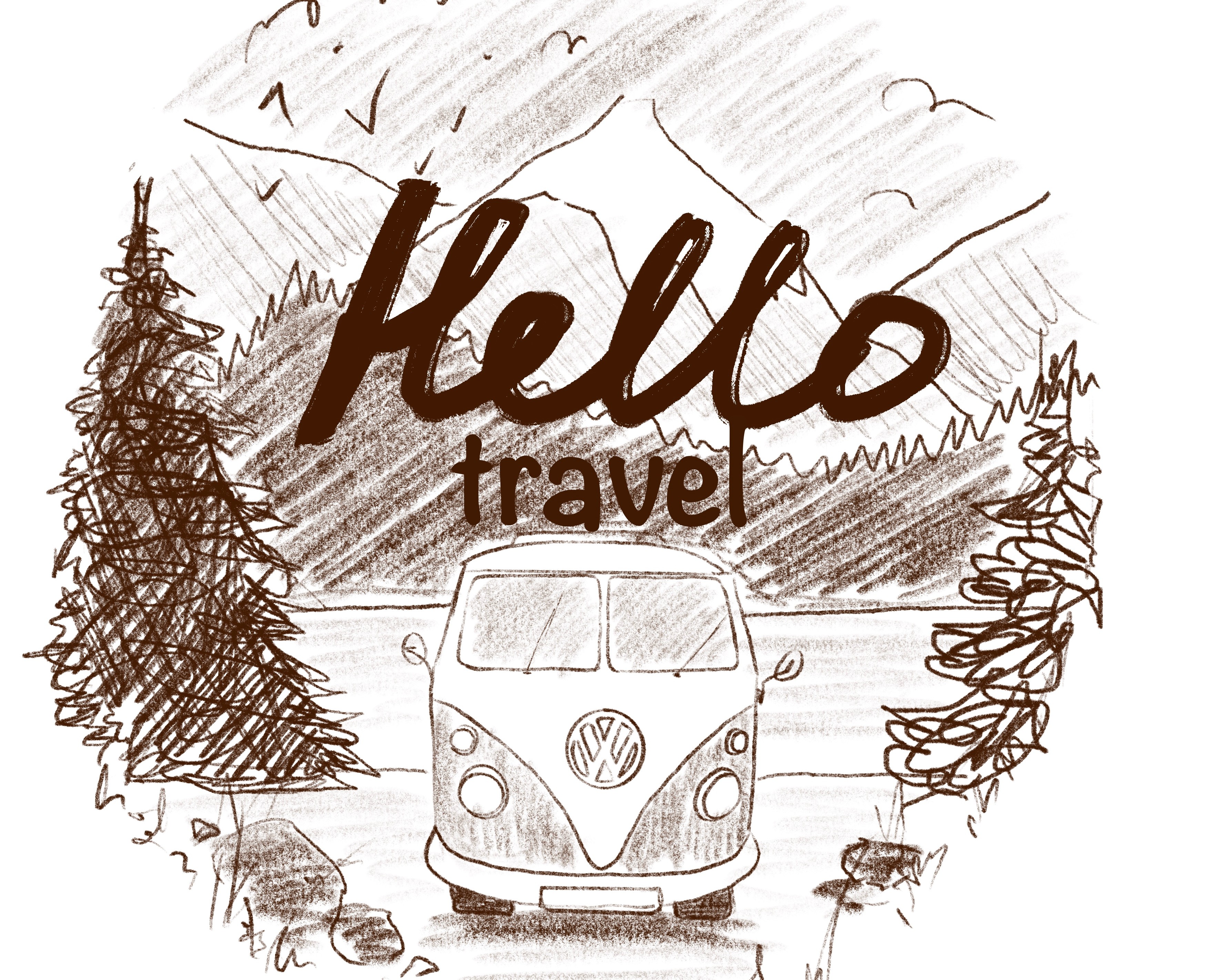 Logo for the author's travel brand — Брендинг, Иллюстрация на Dprofile