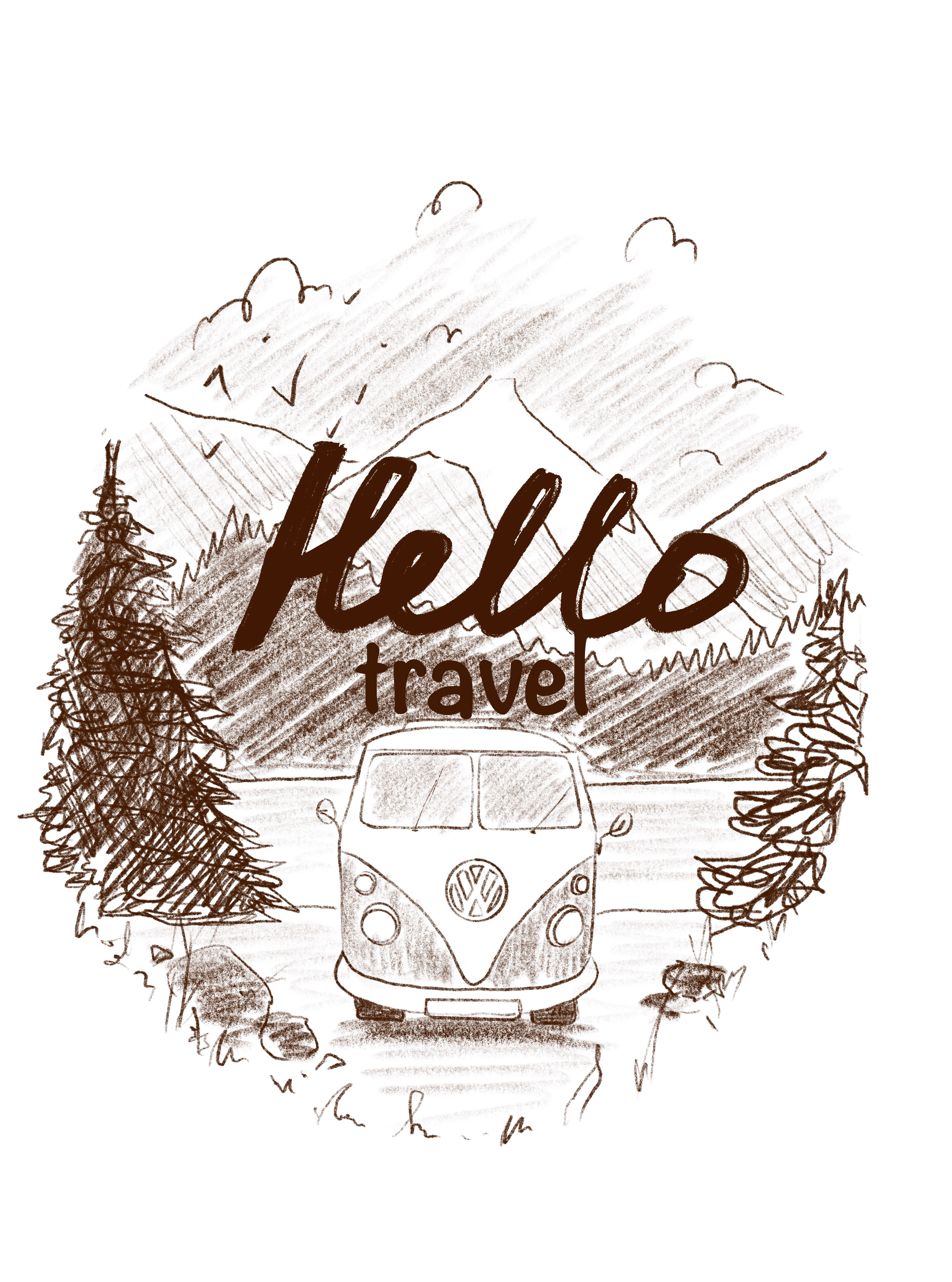 Logo for the author's travel brand — Изображение №4 — Брендинг, Иллюстрация на Dprofile