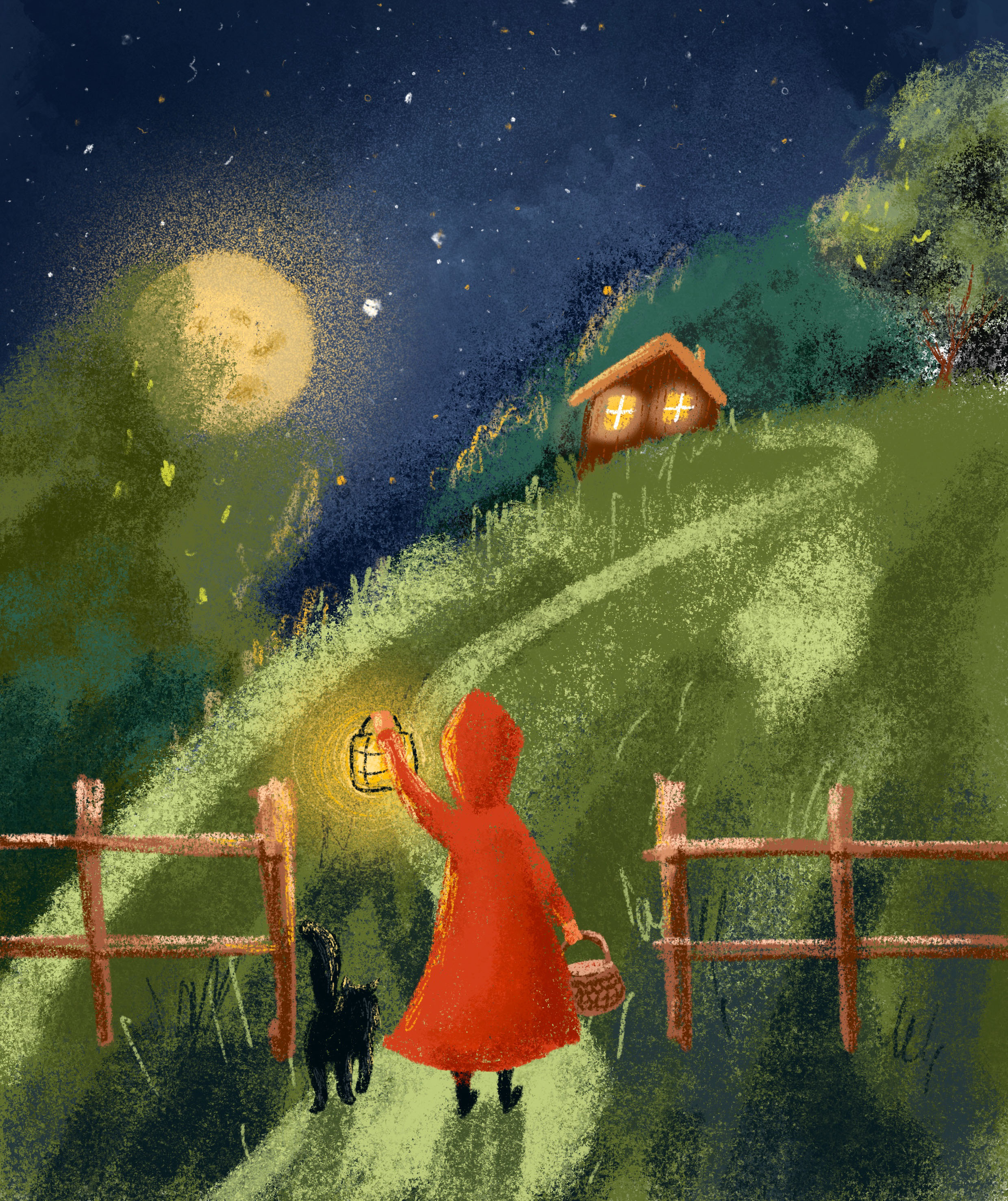 Иллюстрации к книге Красная шапочка — Изображение №4 — Иллюстрация на Dprofile