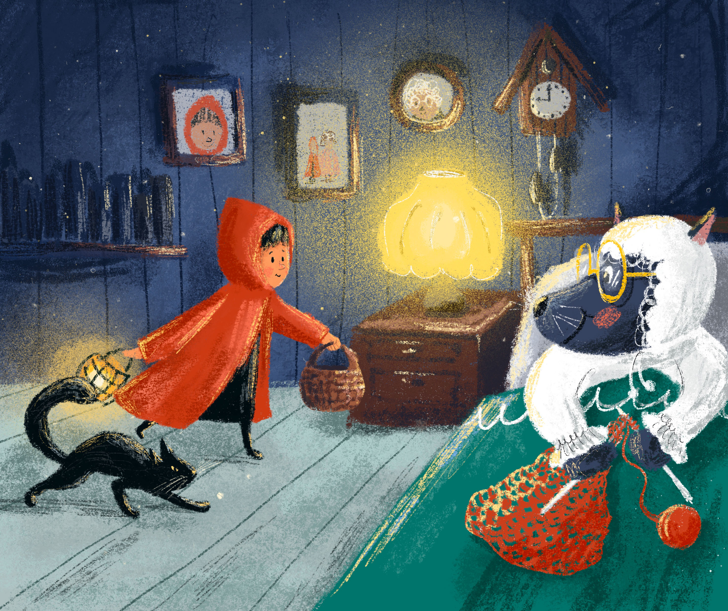 Иллюстрации к книге Красная шапочка — Изображение №5 — Иллюстрация на Dprofile