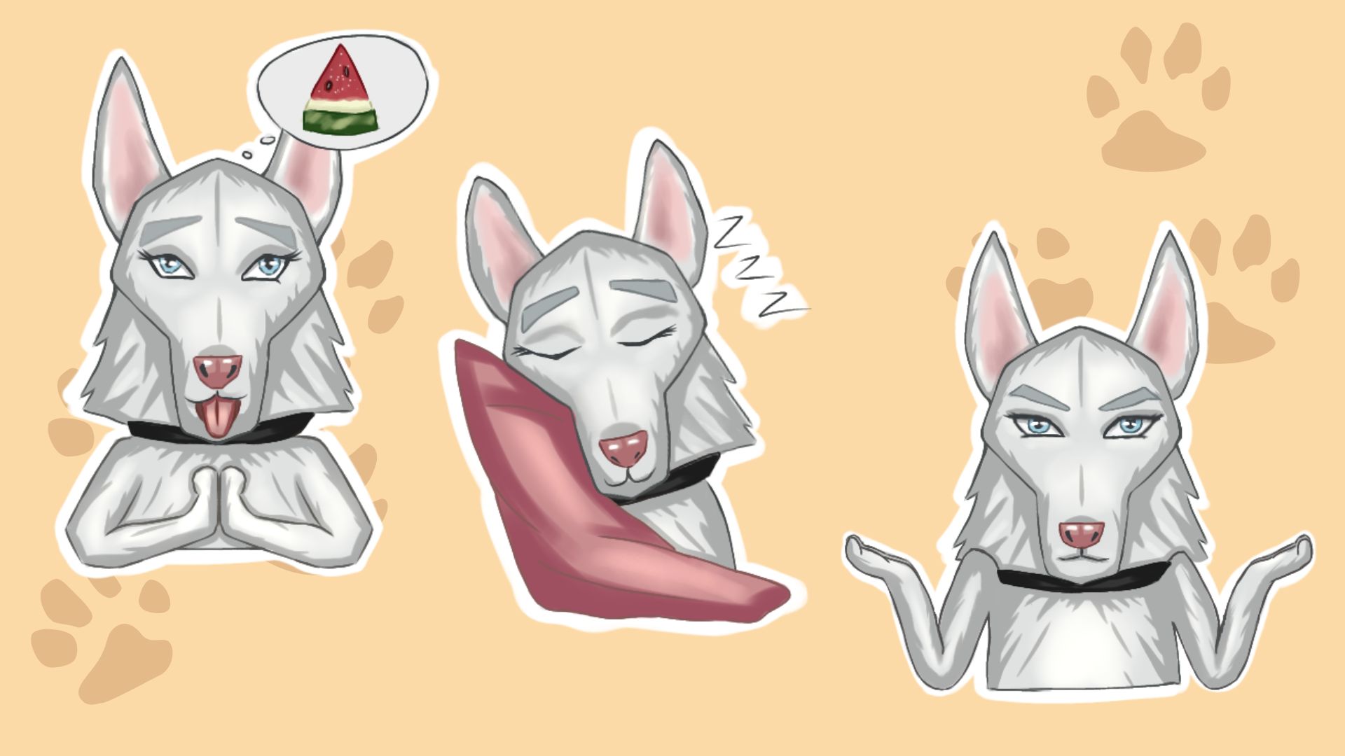 Стикер-пак "Хахаска" для канала в Telegram — Изображение №6 — Иллюстрация на Dprofile