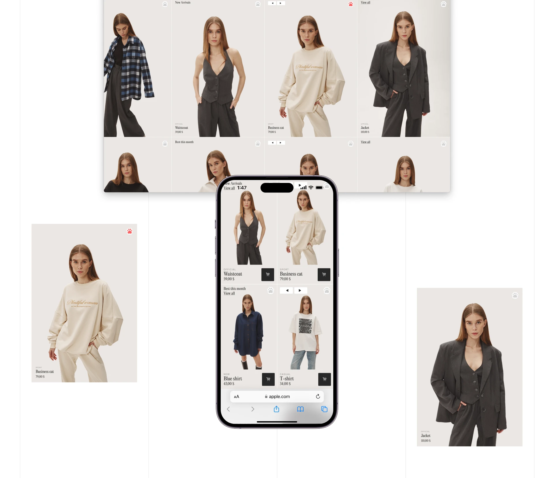 E-commerce women's clothing — Изображение №4 — Интерфейсы на Dprofile
