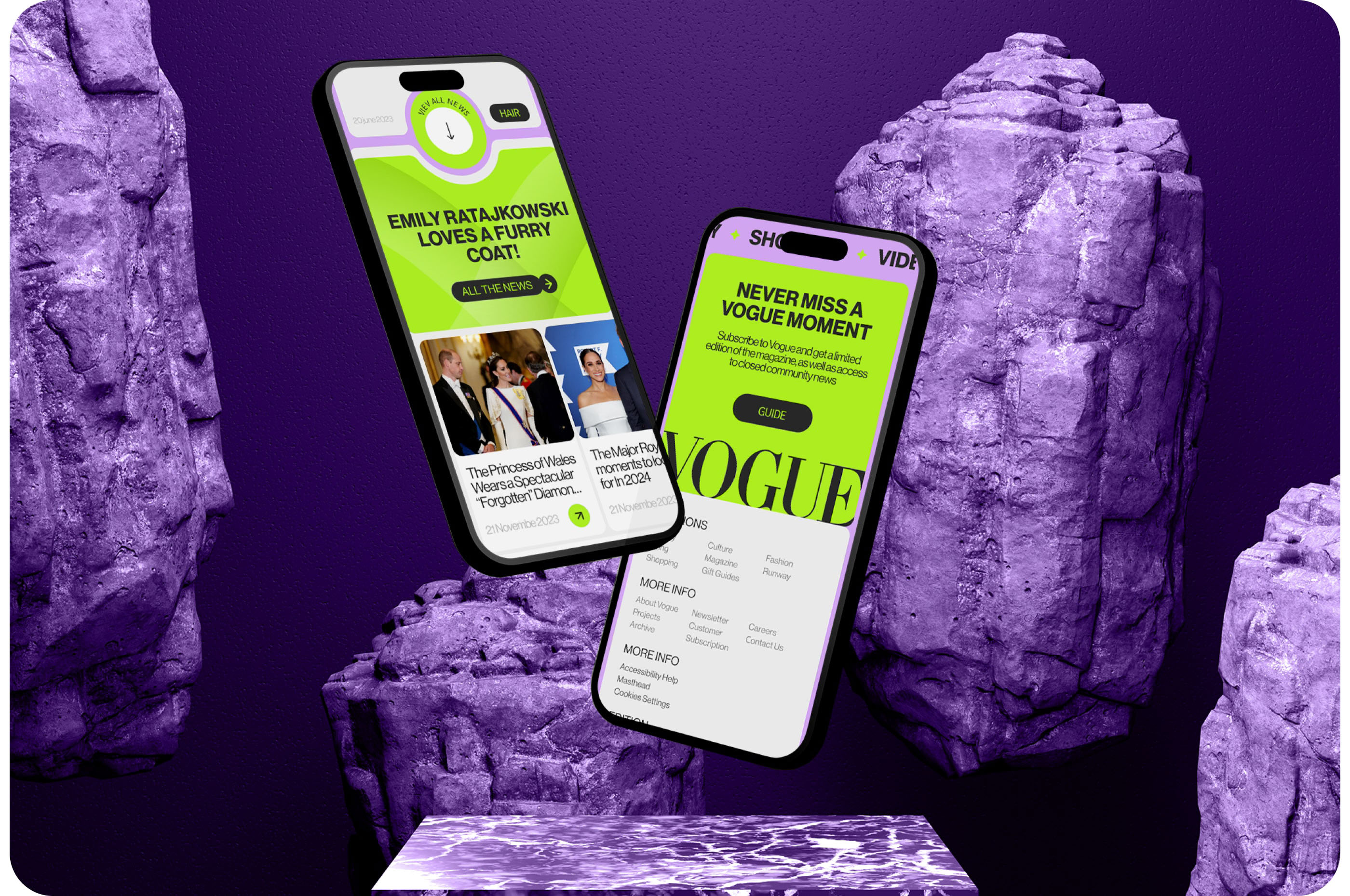 Vogue News Website Redesign | UX / UI — Изображение №6 — Интерфейсы, Иллюстрация на Dprofile