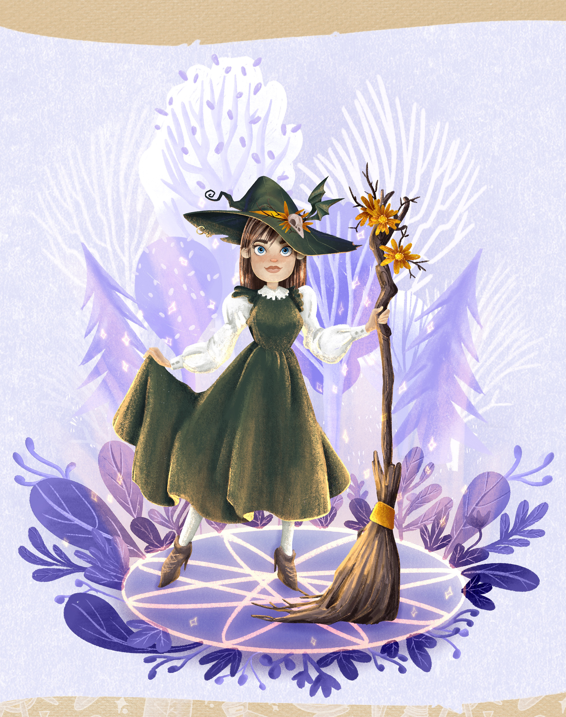 THE WITCH book illustration | ВЕДЬМОЧКА книжная иллюстрация — Изображение №6 — Иллюстрация на Dprofile