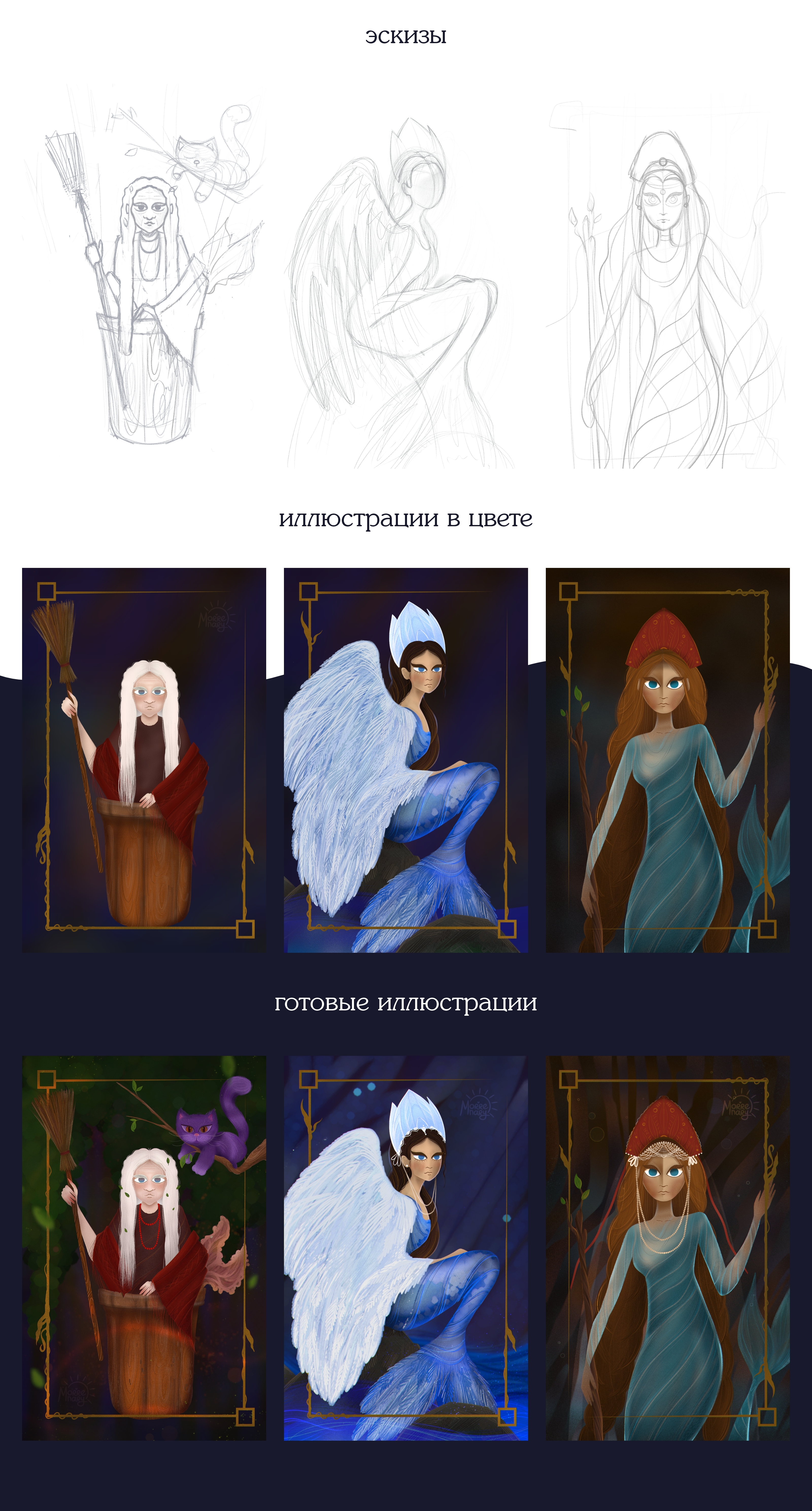 Mermay. Русские сказки — Изображение №2 — Иллюстрация, Графика на Dprofile