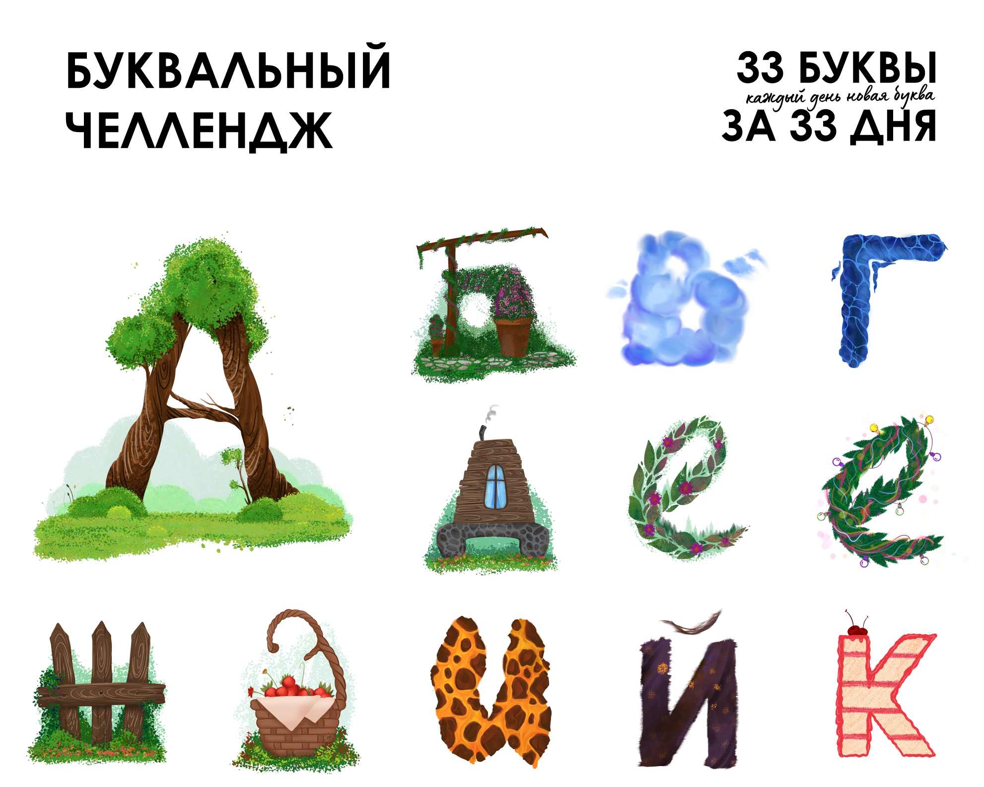Просто мой алфавит — Изображение №1 — Иллюстрация, Графика на Dprofile