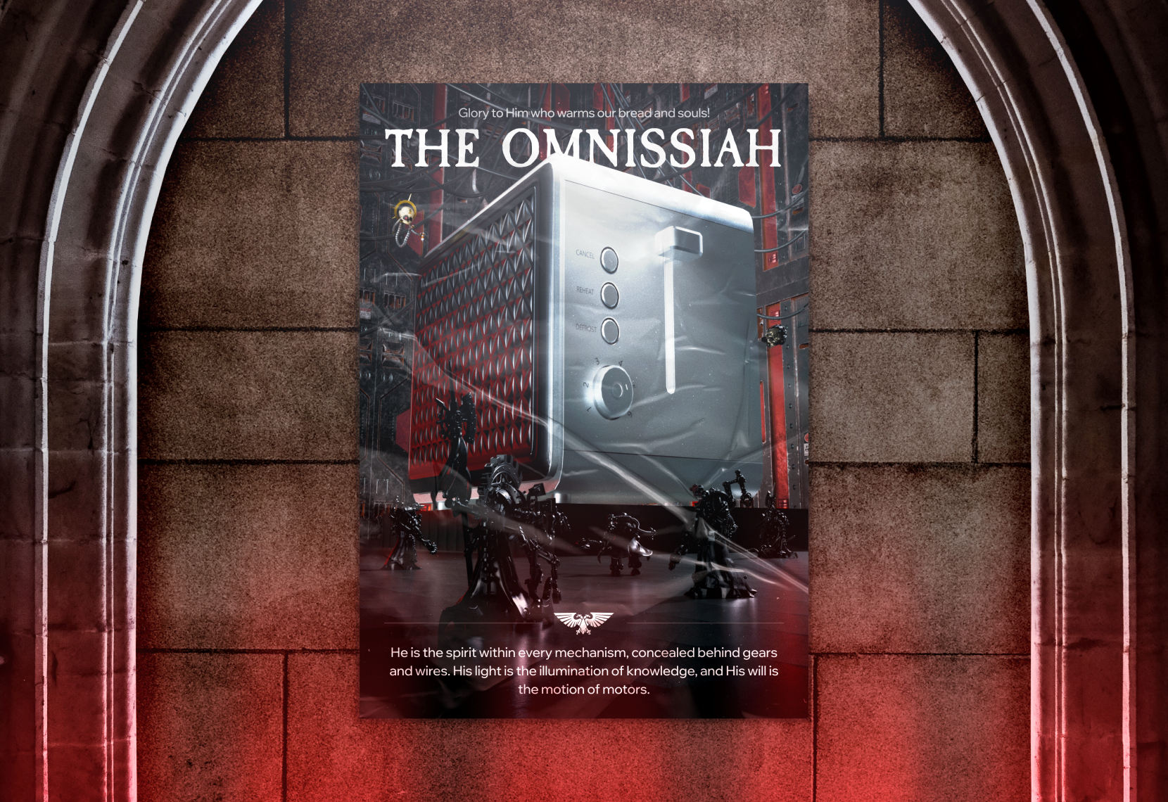 3D Poster Omnissiah | Warhammer 40K — Изображение №1 — Иллюстрация, 3D на Dprofile
