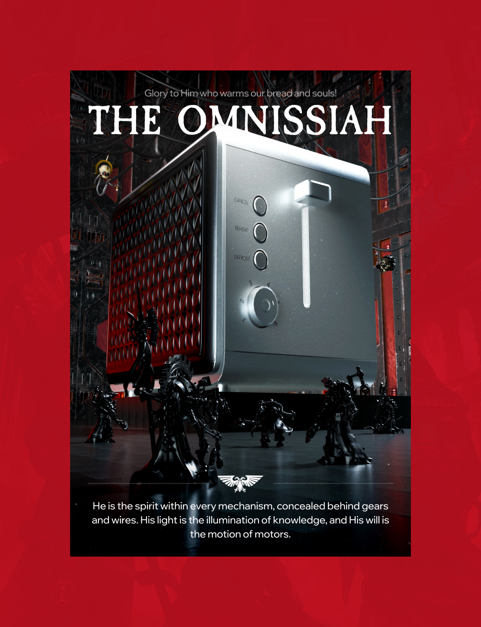 3D Poster Omnissiah | Warhammer 40K — Изображение №5 — Иллюстрация, 3D на Dprofile
