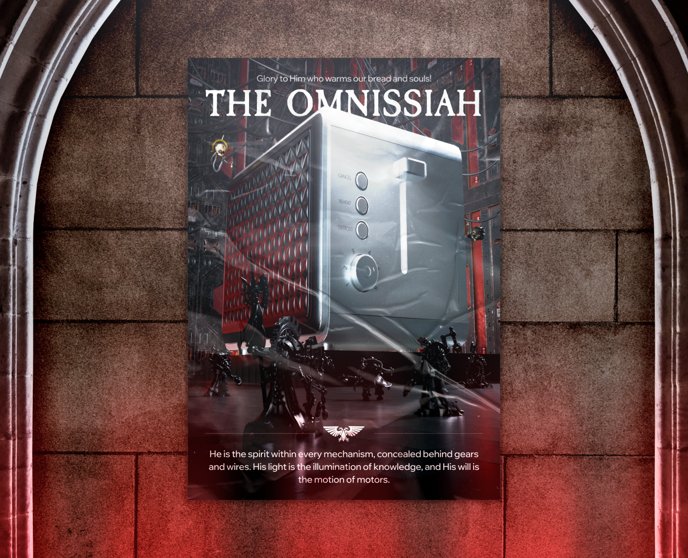 3D Poster Omnissiah | Warhammer 40K на Dprofile