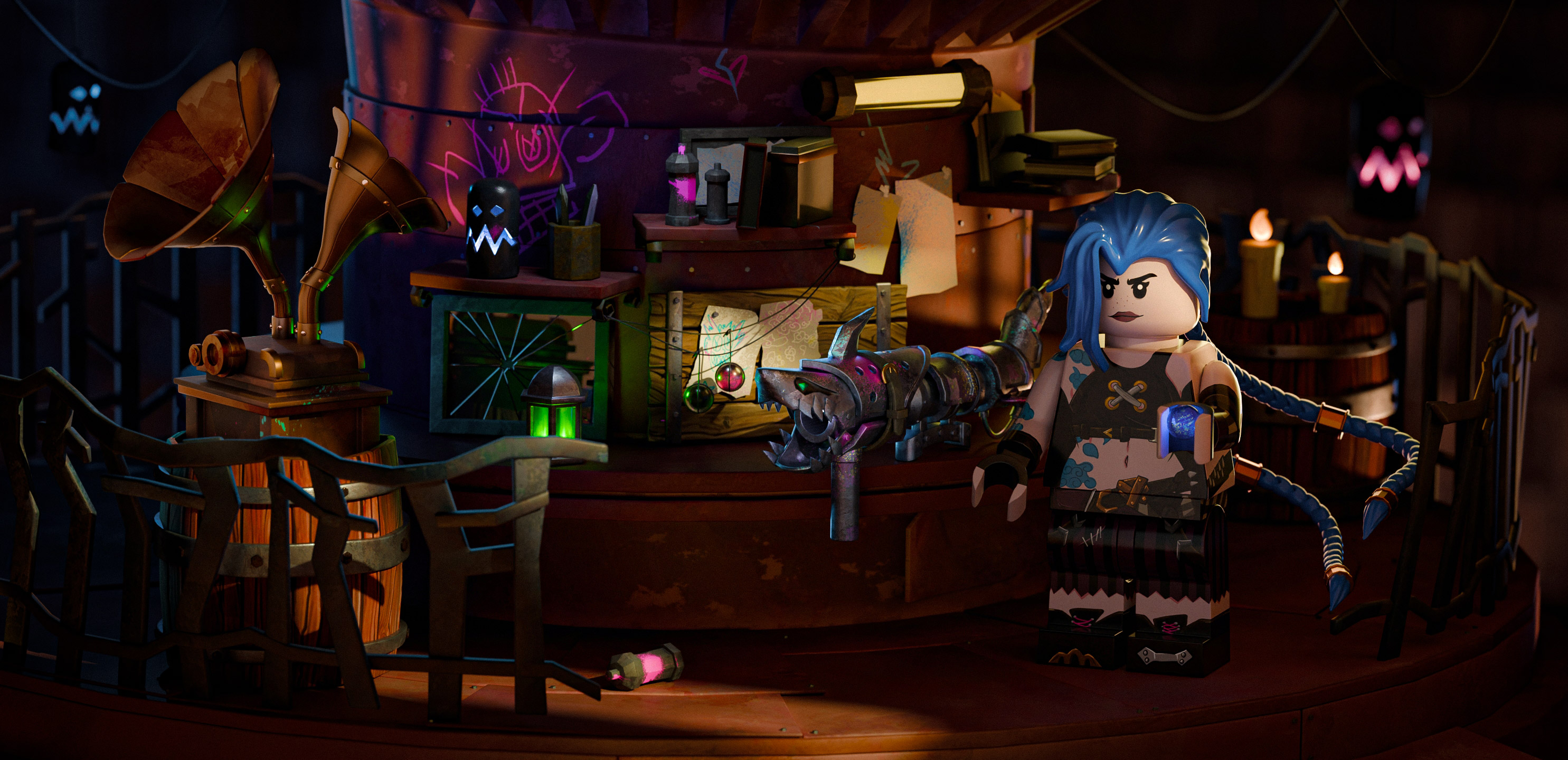 Lego Jinx Arcane — Изображение №1 — Иллюстрация, 3D на Dprofile