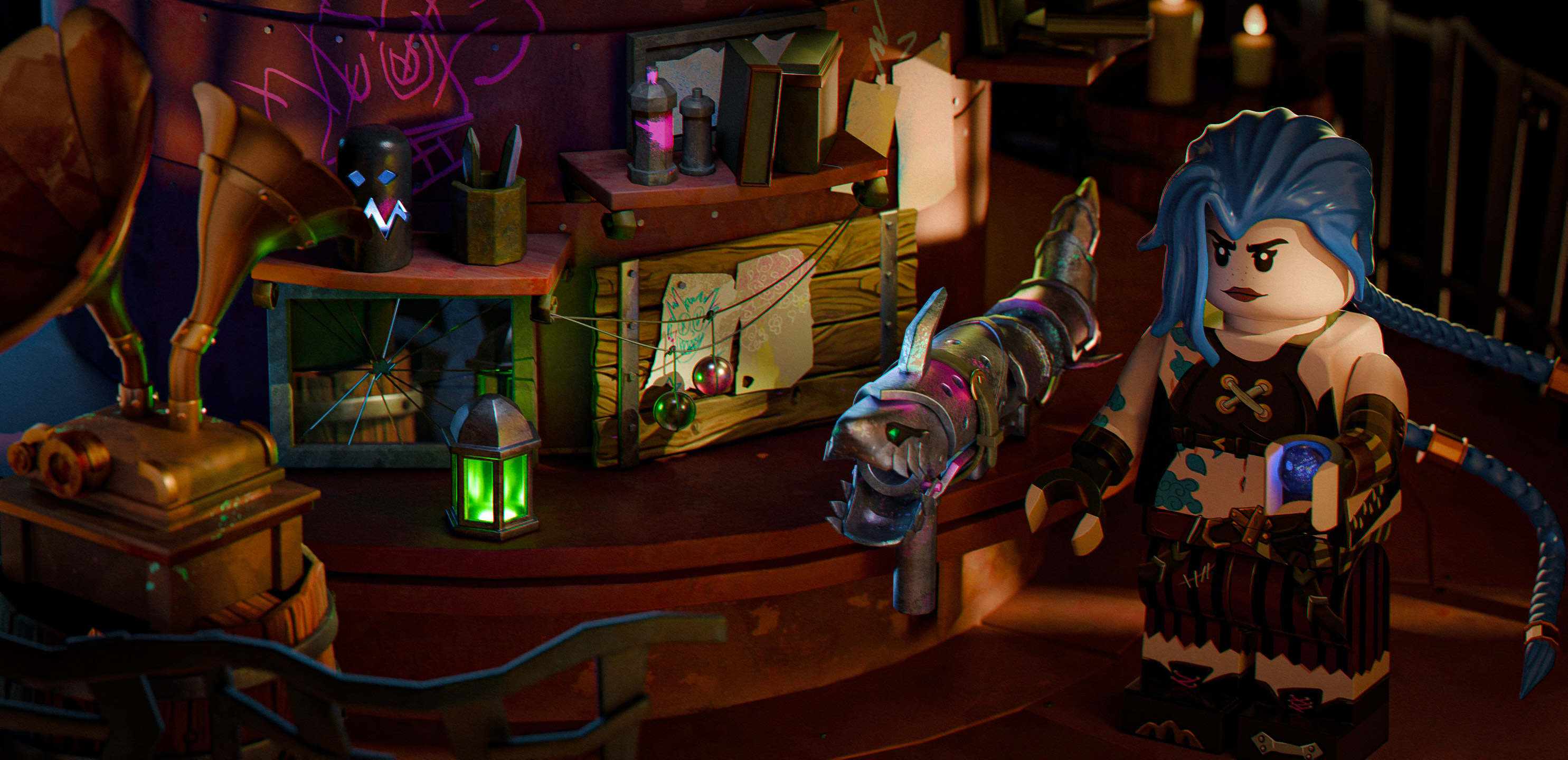 Lego Jinx Arcane — Изображение №5 — Иллюстрация, 3D на Dprofile