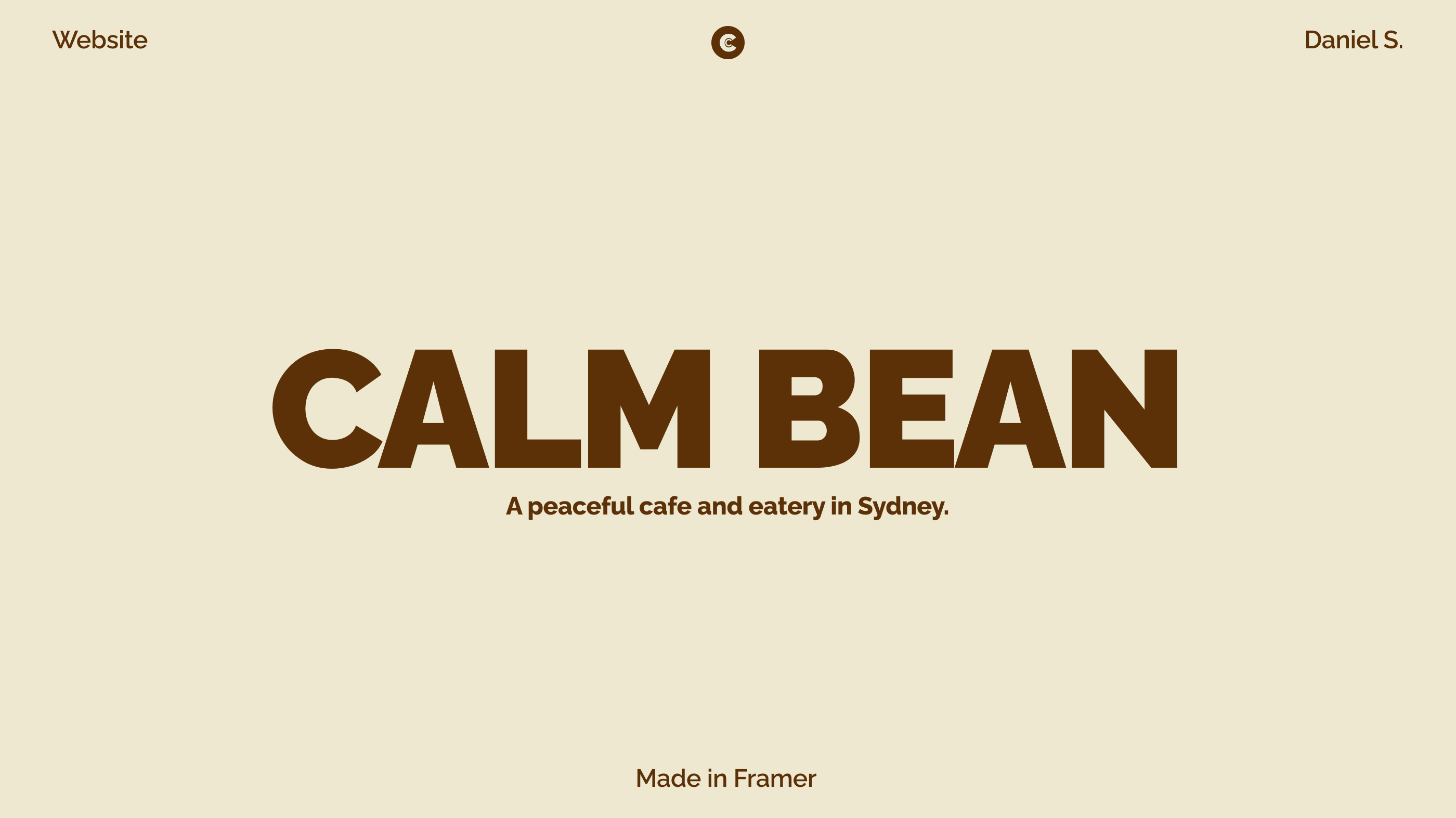Cайт декаф-кафе| Calm Bean — Изображение №1 — Интерфейсы на Dprofile