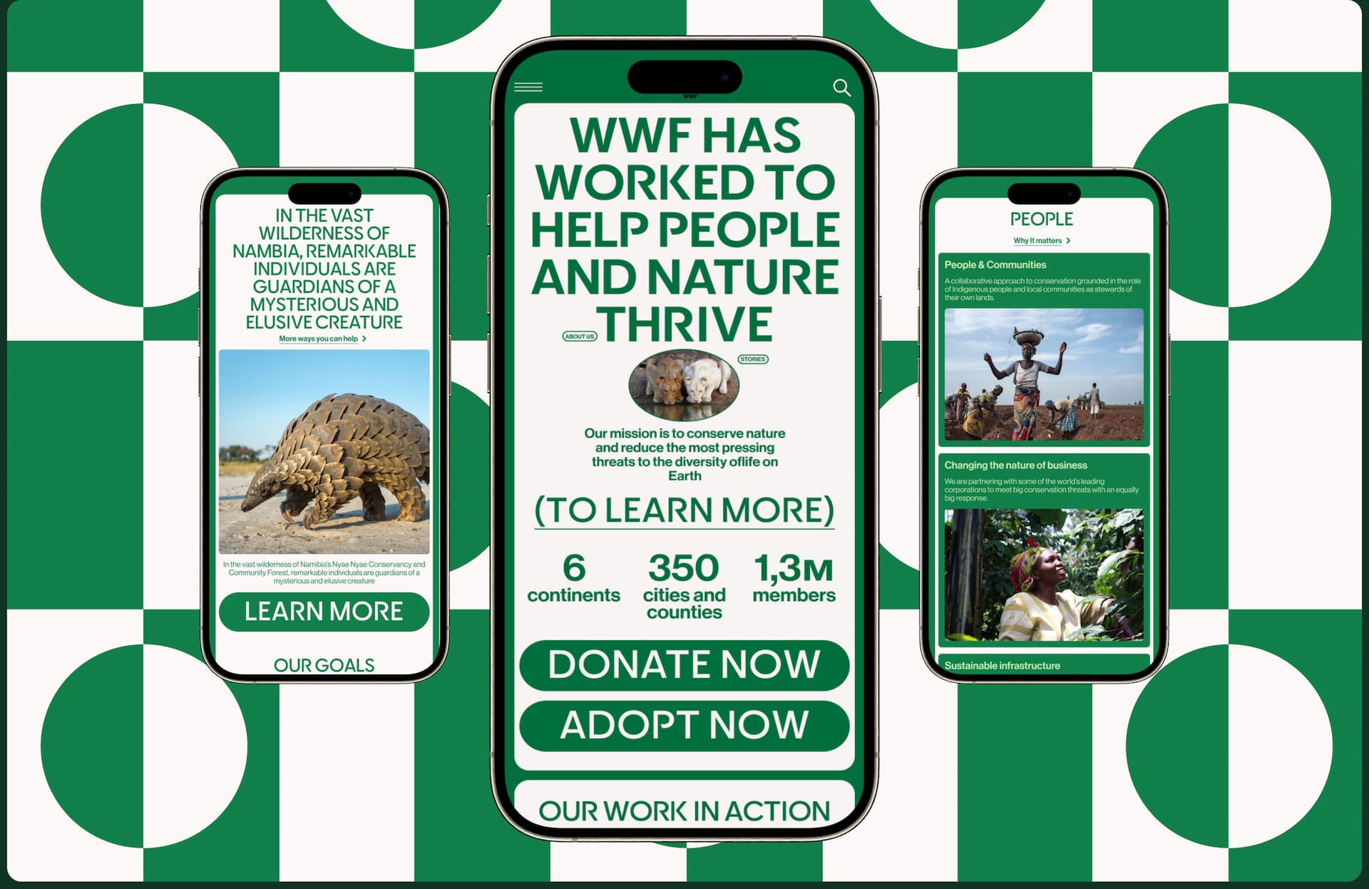 landing page World Wildlife Fund — Изображение №2 — Интерфейсы на Dprofile