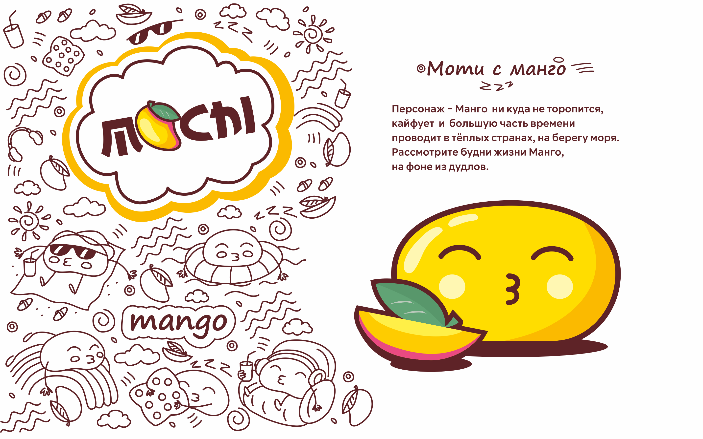 Mochi dessert packaging design - Дизайн упаковки моти — Изображение №7 — Брендинг, Иллюстрация на Dprofile