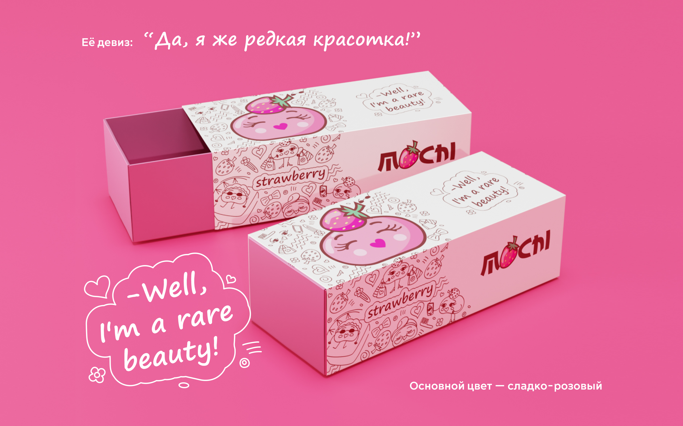 Mochi dessert packaging design - Дизайн упаковки моти — Изображение №4 — Брендинг, Иллюстрация на Dprofile