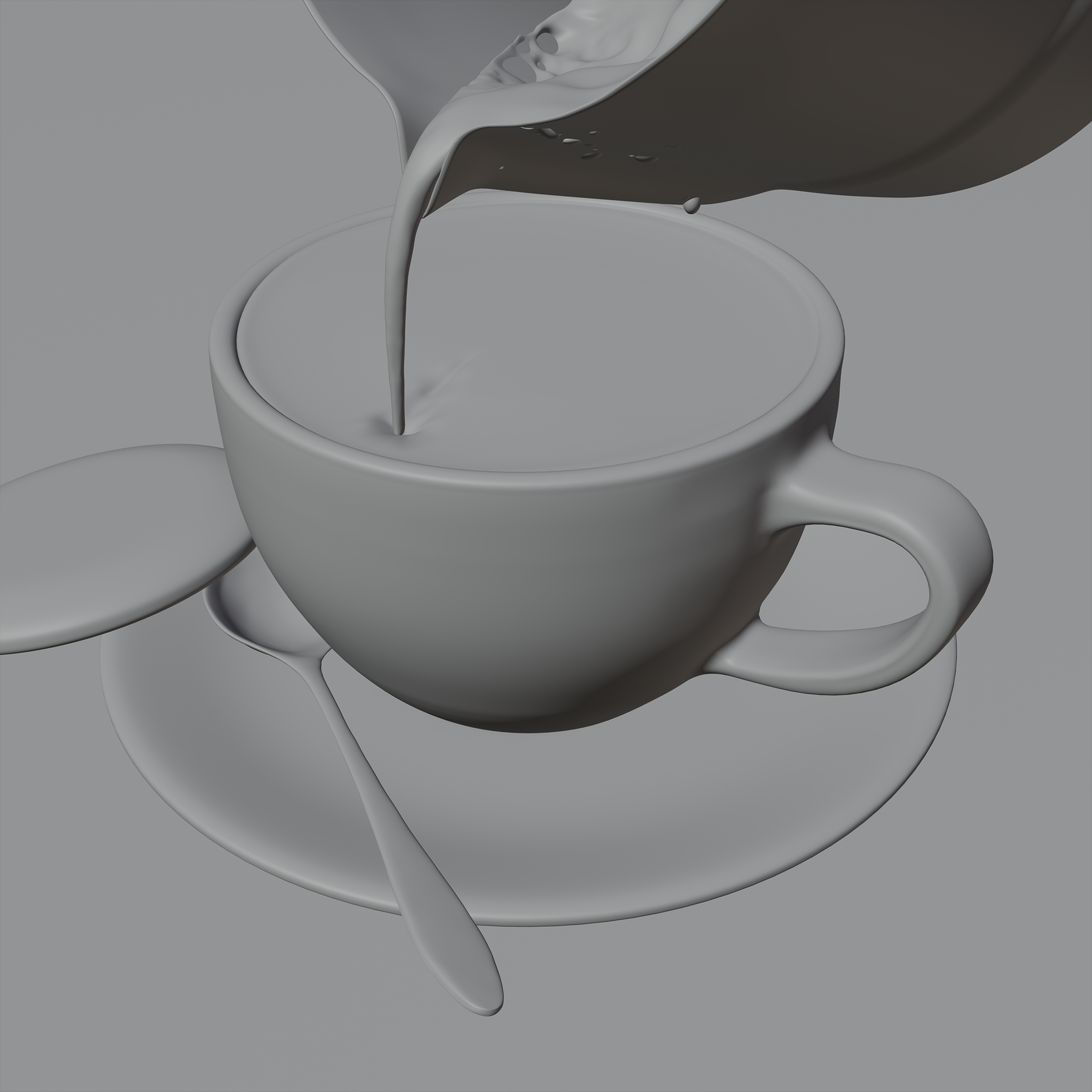 Flat white 3D visualisation. — Изображение №2 — 3D на Dprofile