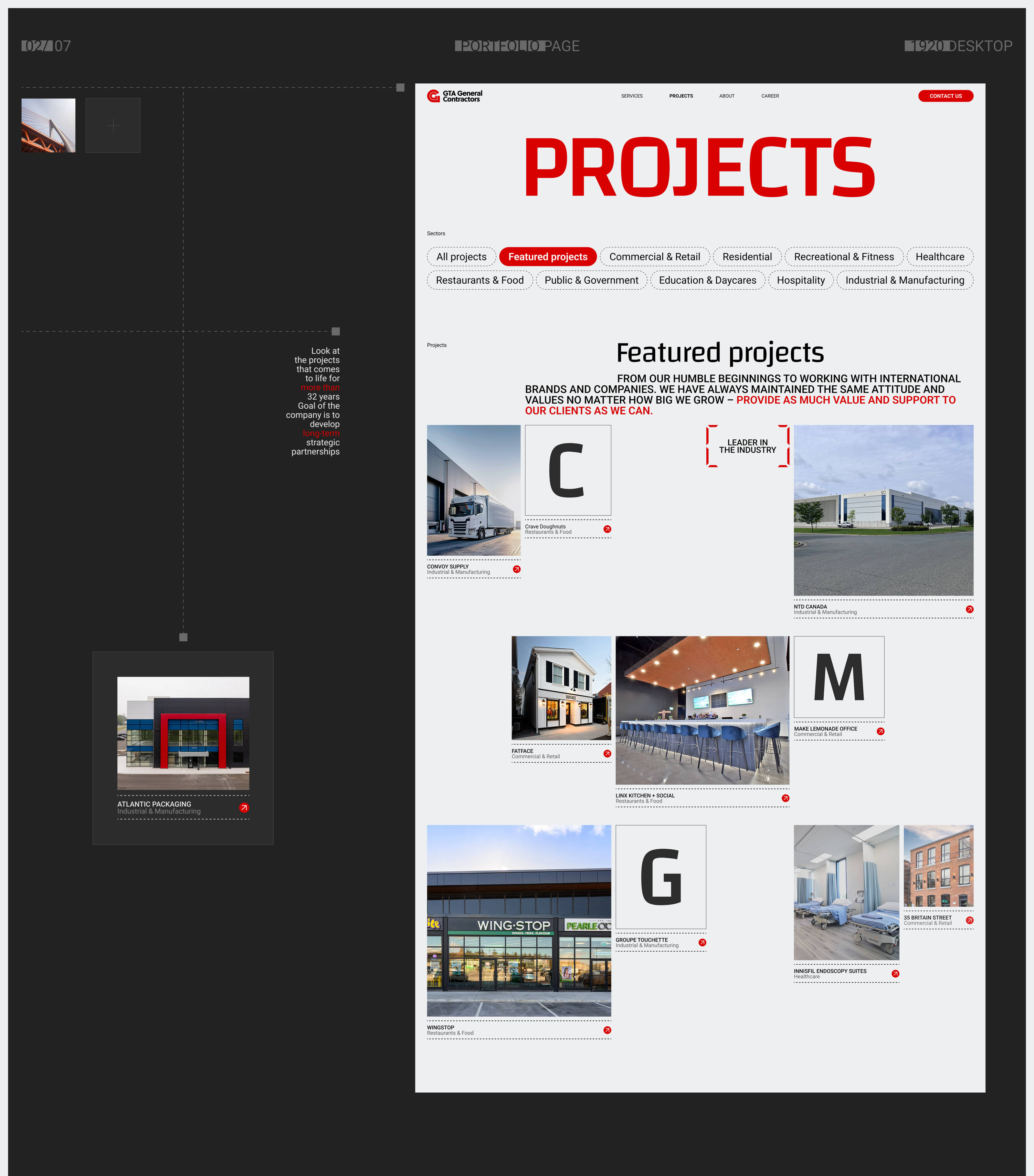 GTA General Contractors | Corporate website | Redesign — Изображение №7 — Интерфейсы на Dprofile