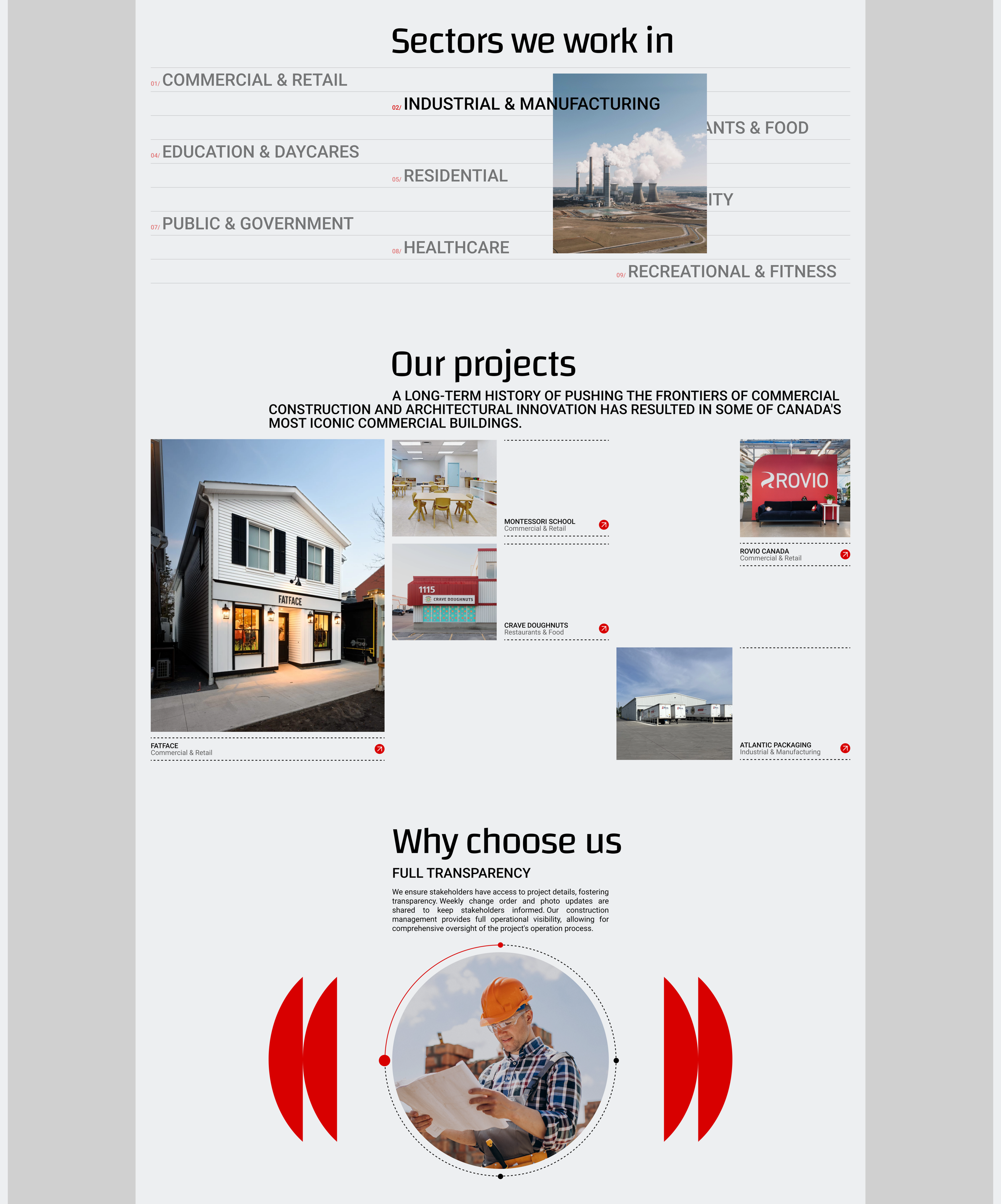 GTA General Contractors | Corporate website | Redesign — Изображение №4 — Интерфейсы на Dprofile