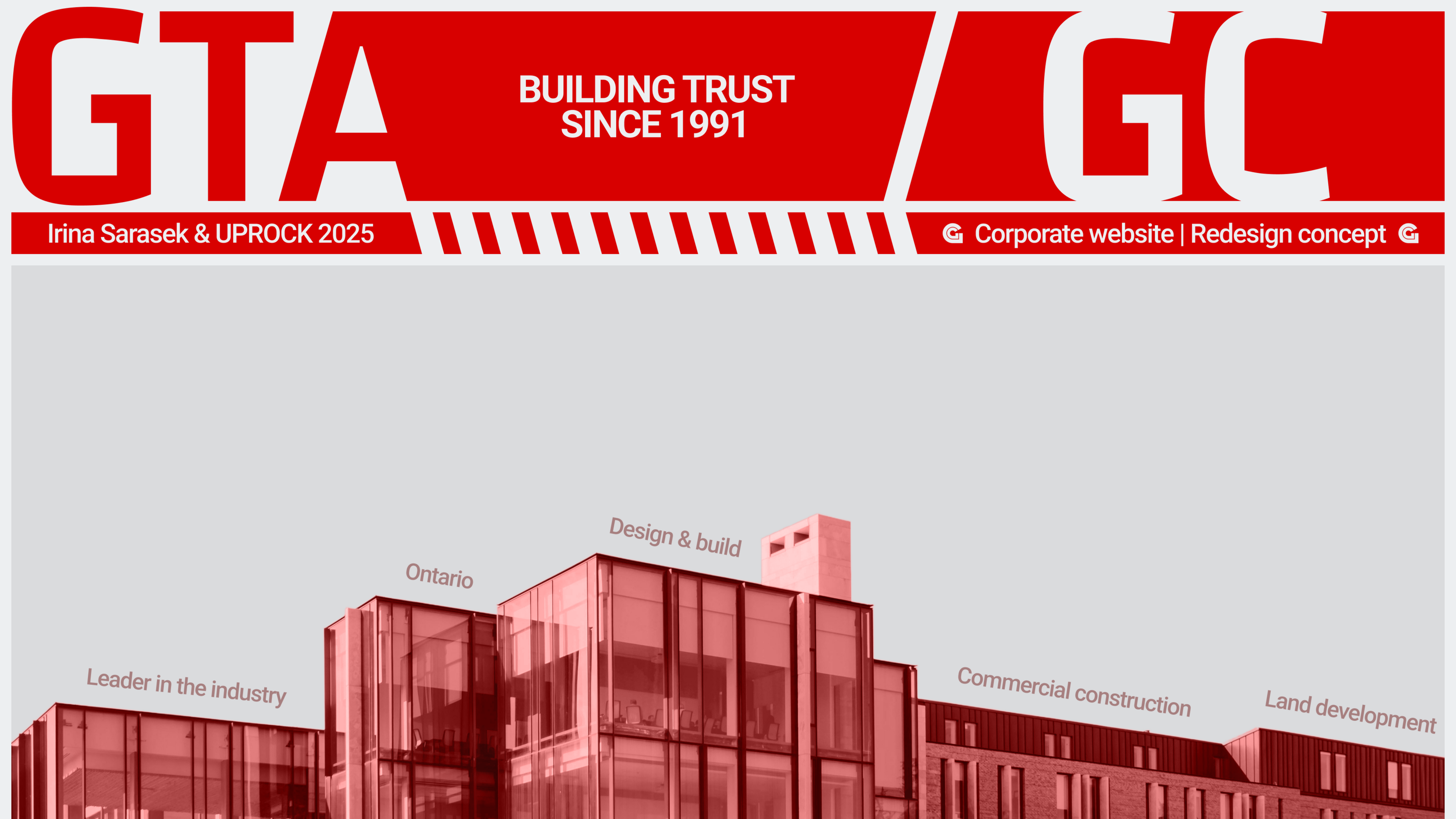 GTA General Contractors | Corporate website | Redesign — Изображение №1 — Интерфейсы на Dprofile
