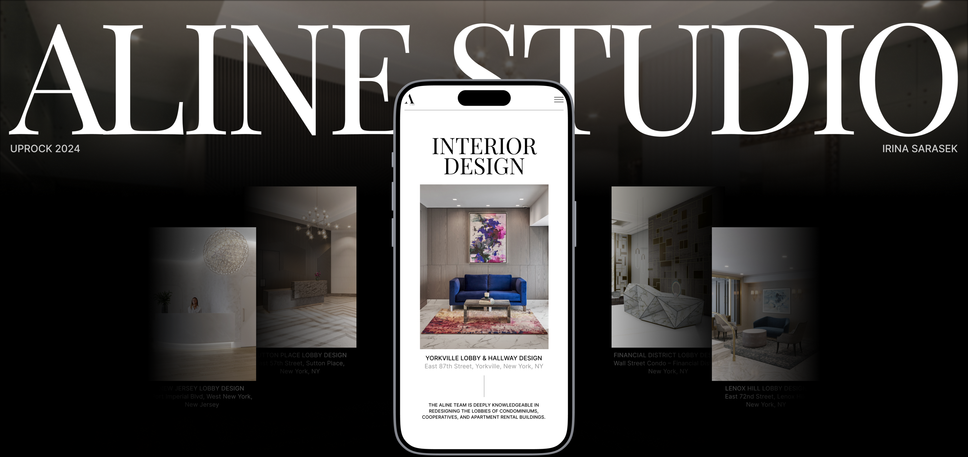 ALine Studio | Landing page redesign — Изображение №1 — Интерфейсы, Анимация на Dprofile