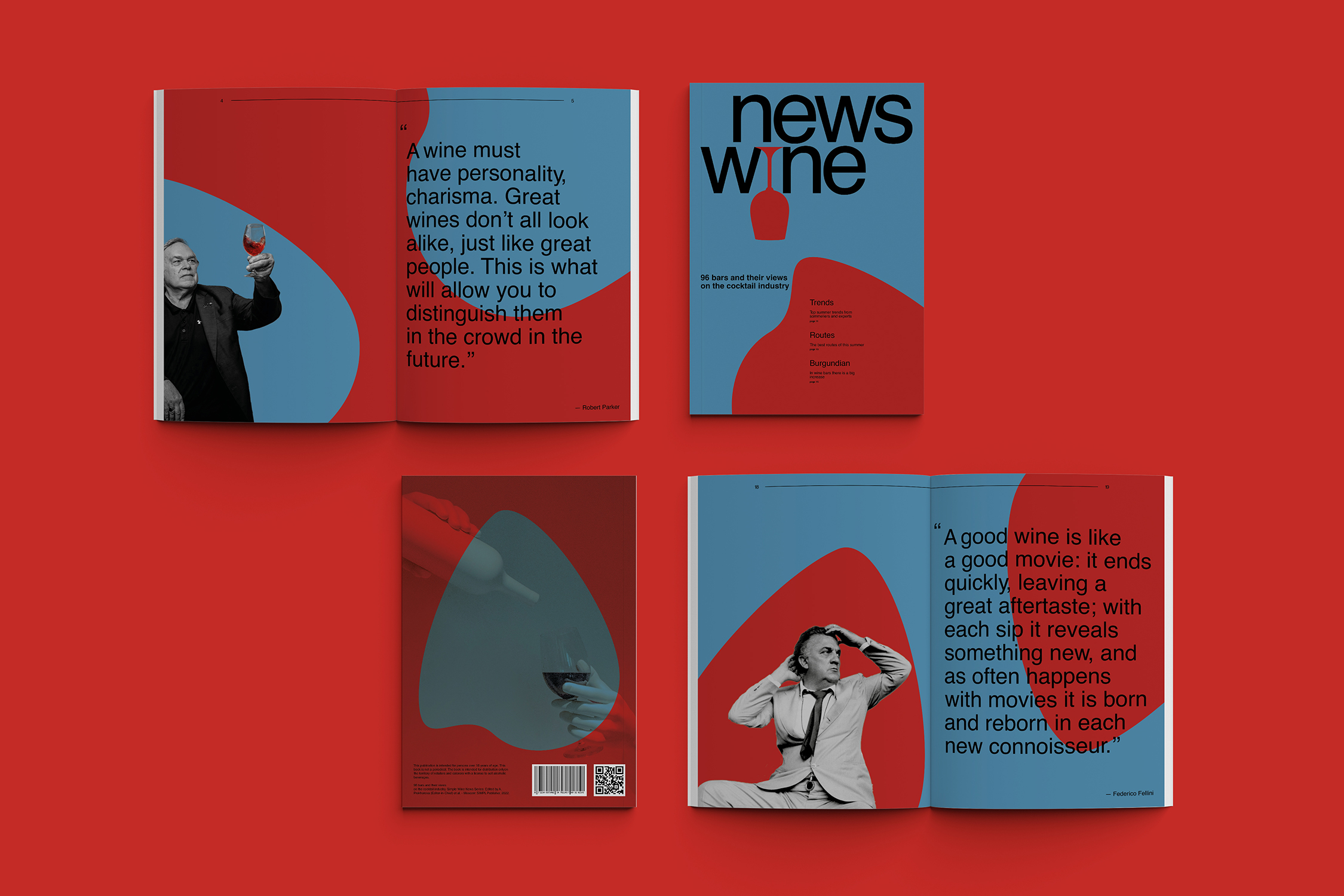 Вёрстка журнала NEWS WINE А4 в swiss style — Изображение №9 — Графика на Dprofile