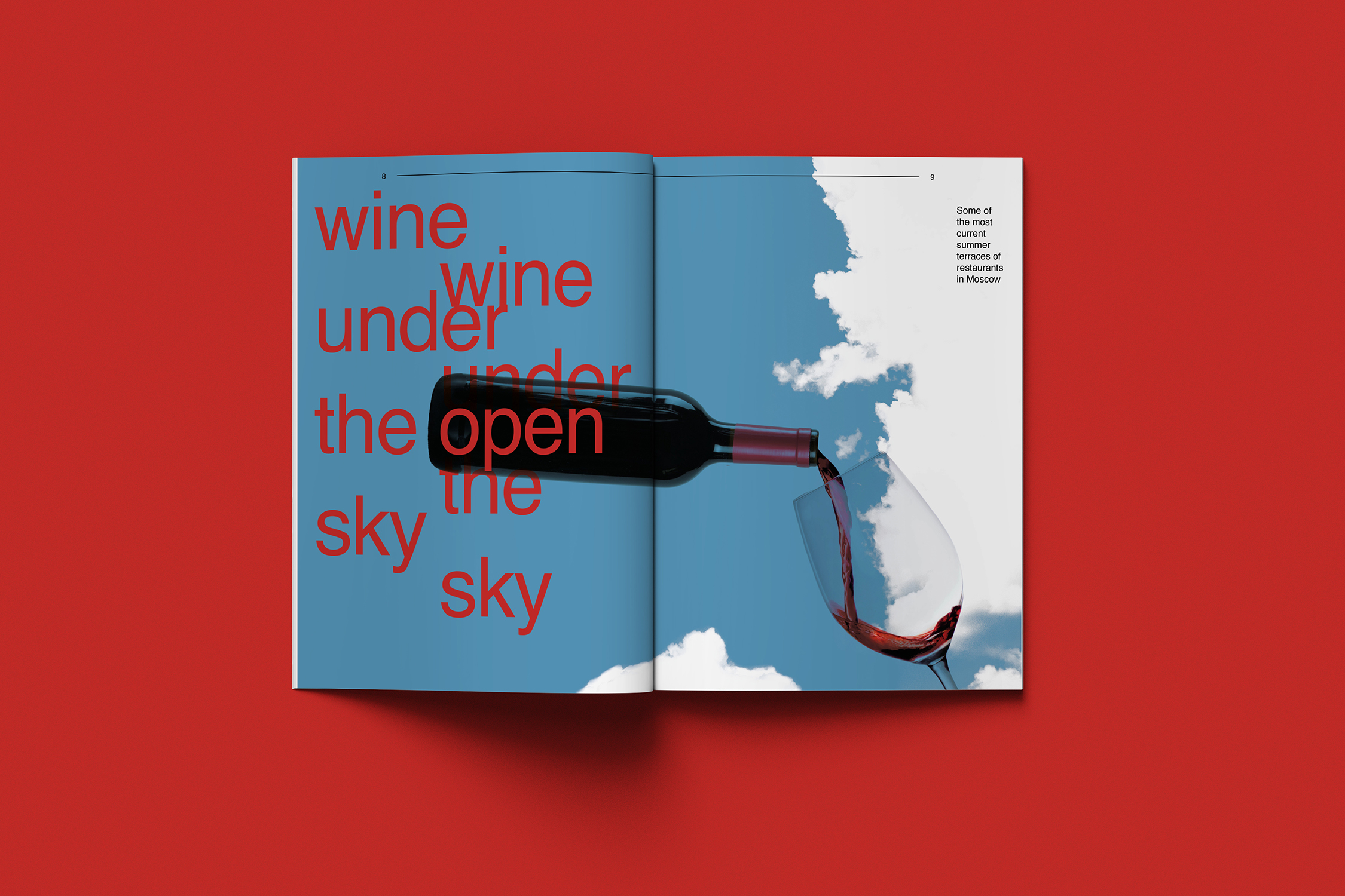 Вёрстка журнала NEWS WINE А4 в swiss style — Изображение №5 — Графика на Dprofile