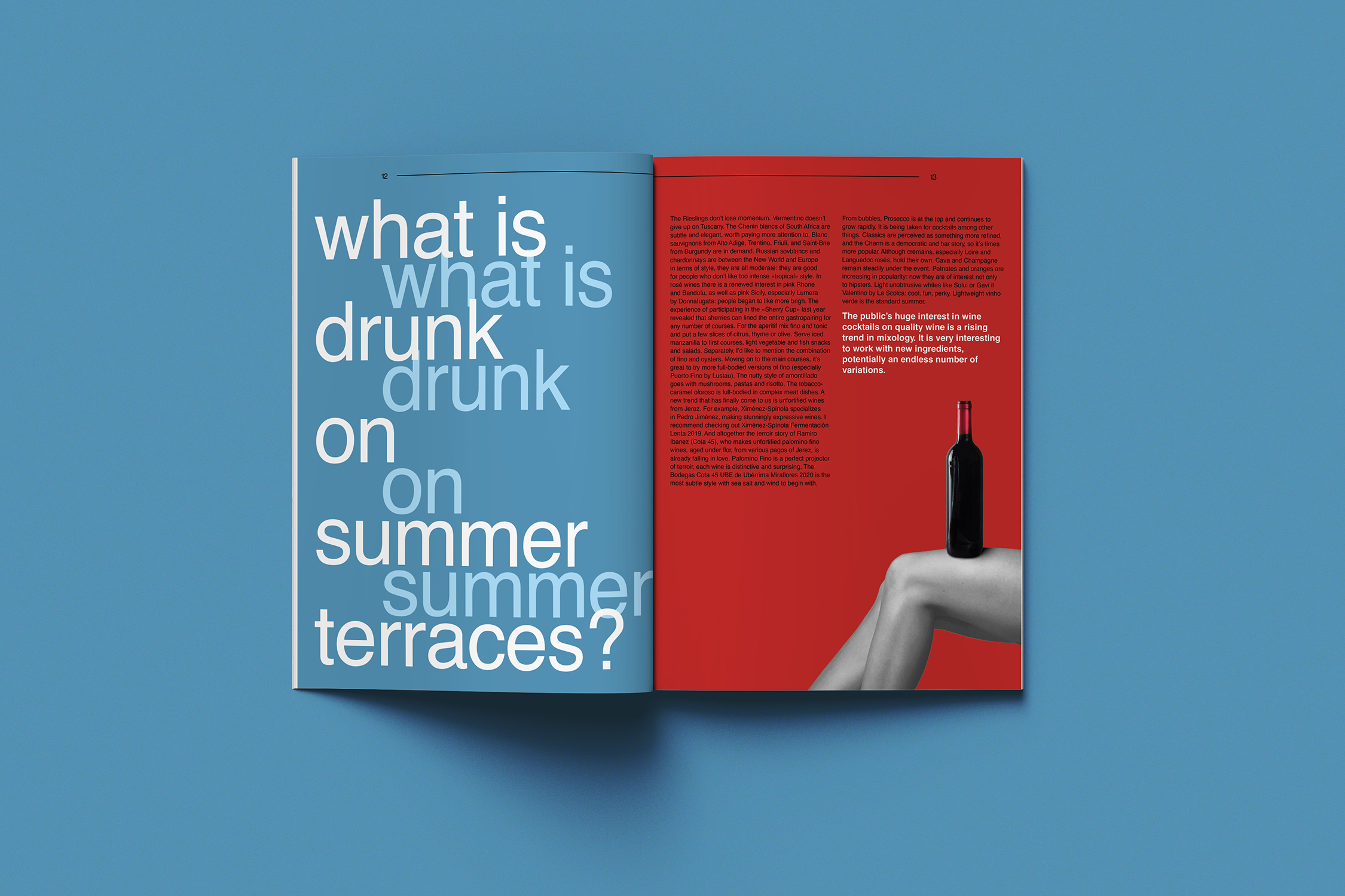 Вёрстка журнала NEWS WINE А4 в swiss style — Изображение №7 — Графика на Dprofile