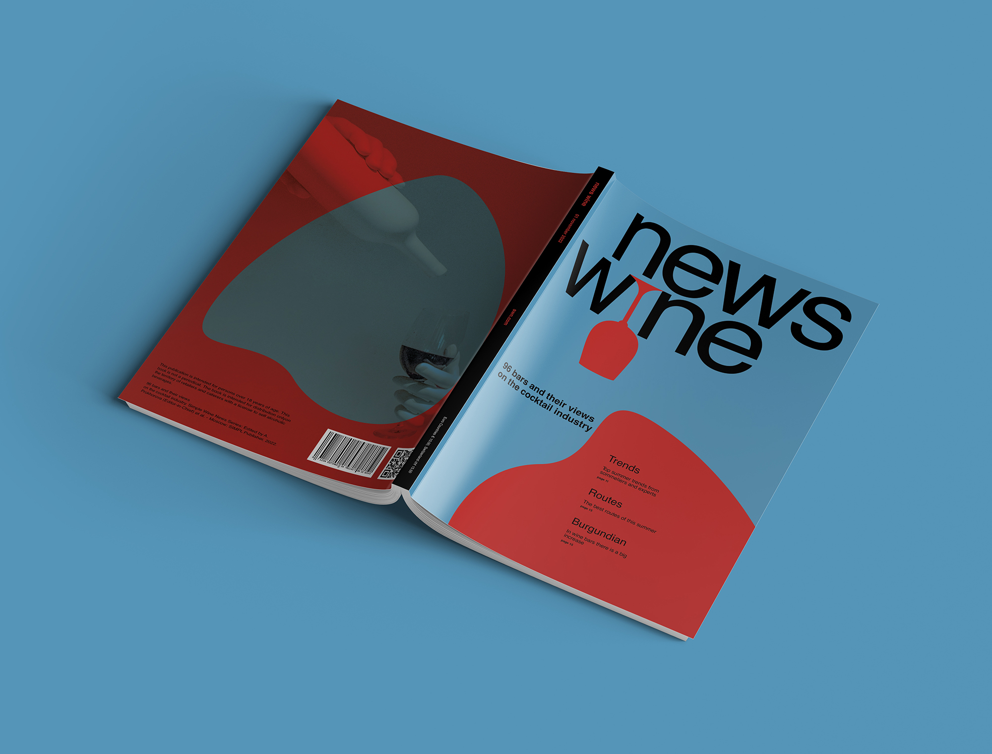 Вёрстка журнала NEWS WINE А4 в swiss style — Изображение №3 — Графика на Dprofile