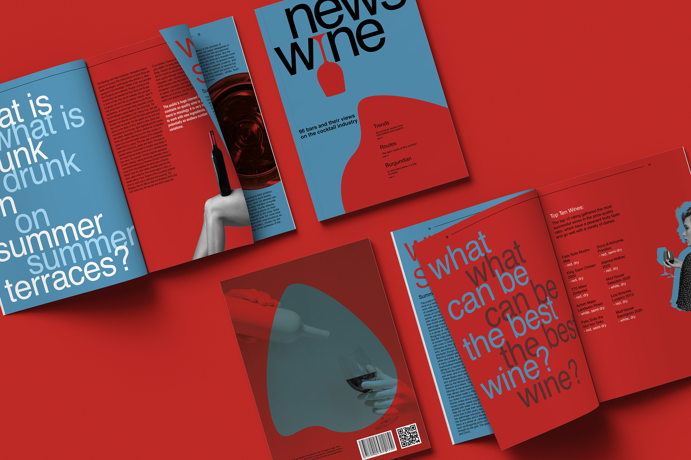 Вёрстка журнала NEWS WINE А4 в swiss style — Изображение №2 — Графика на Dprofile