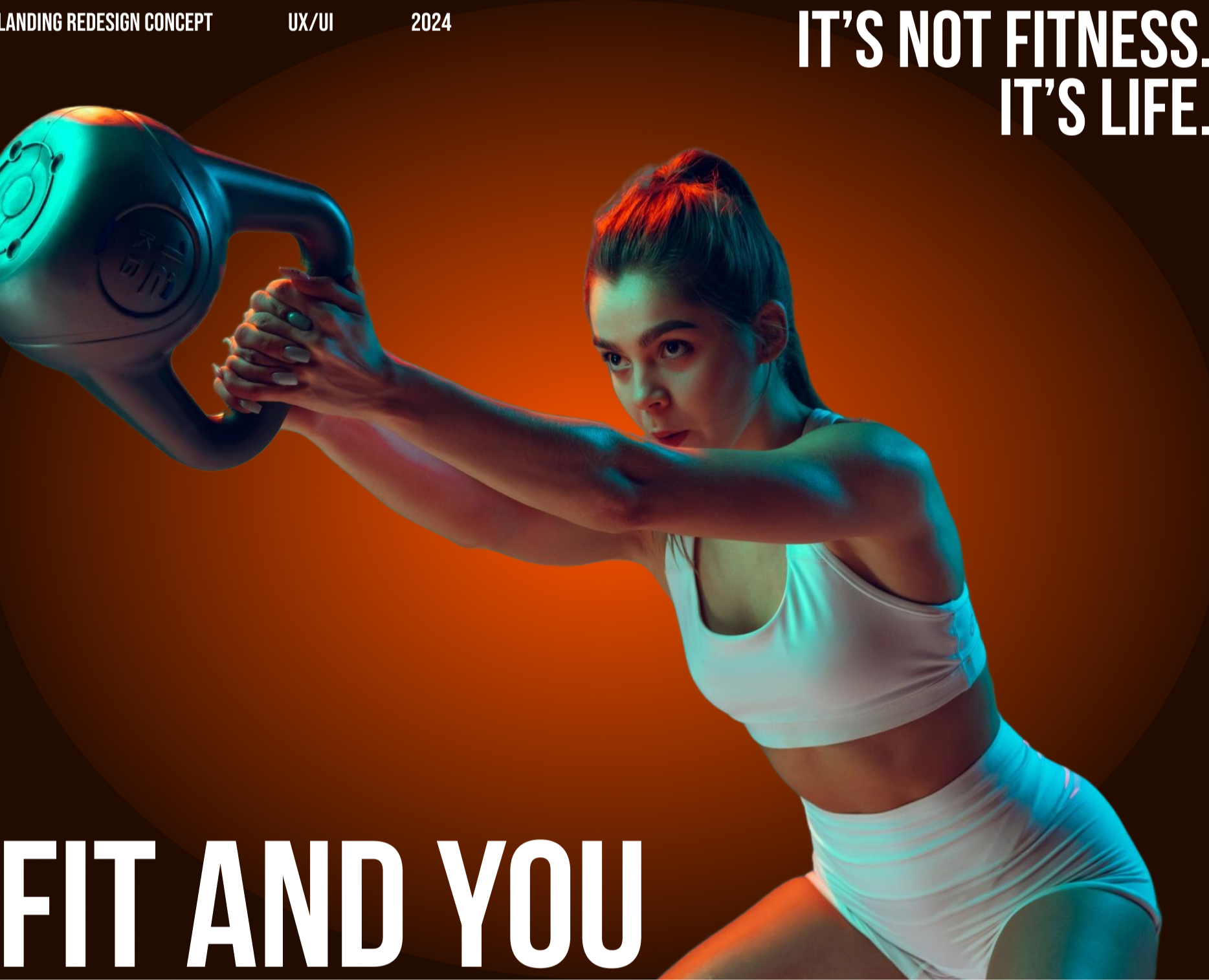 FIT&YOU | Landing redesign concept — Интерфейсы, Брендинг на Dprofile