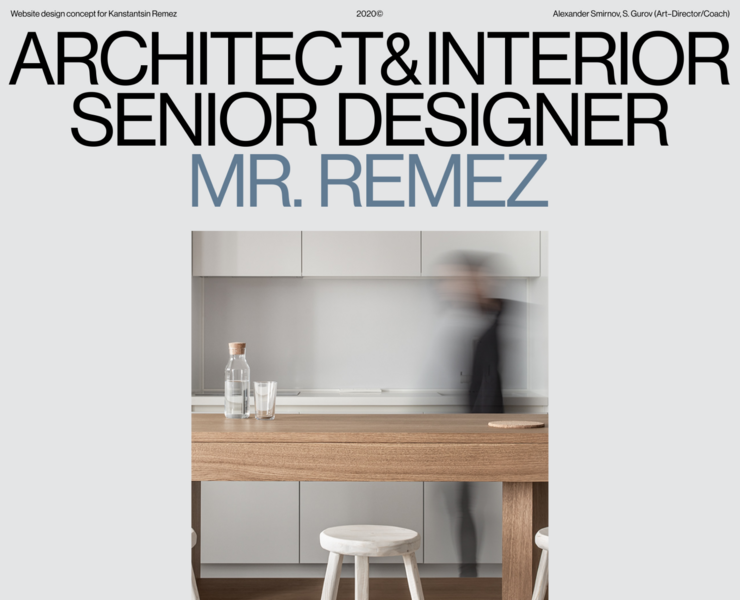 Architect Website | For K.Remez — Интерфейсы на Dprofile