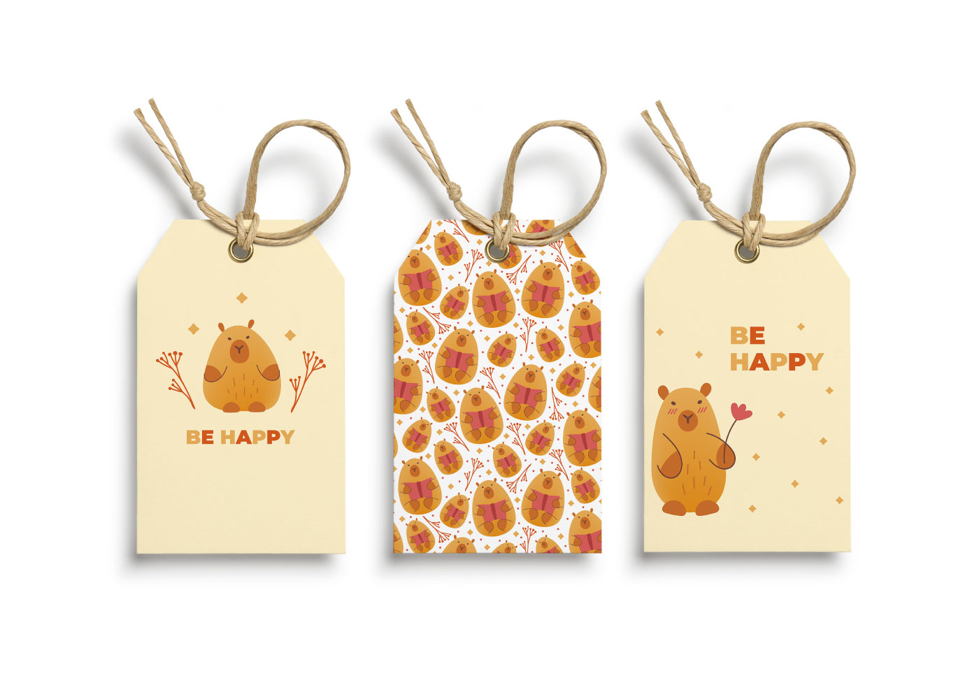 Cute capybaras clipart — Изображение №9 — Иллюстрация, Графика на Dprofile