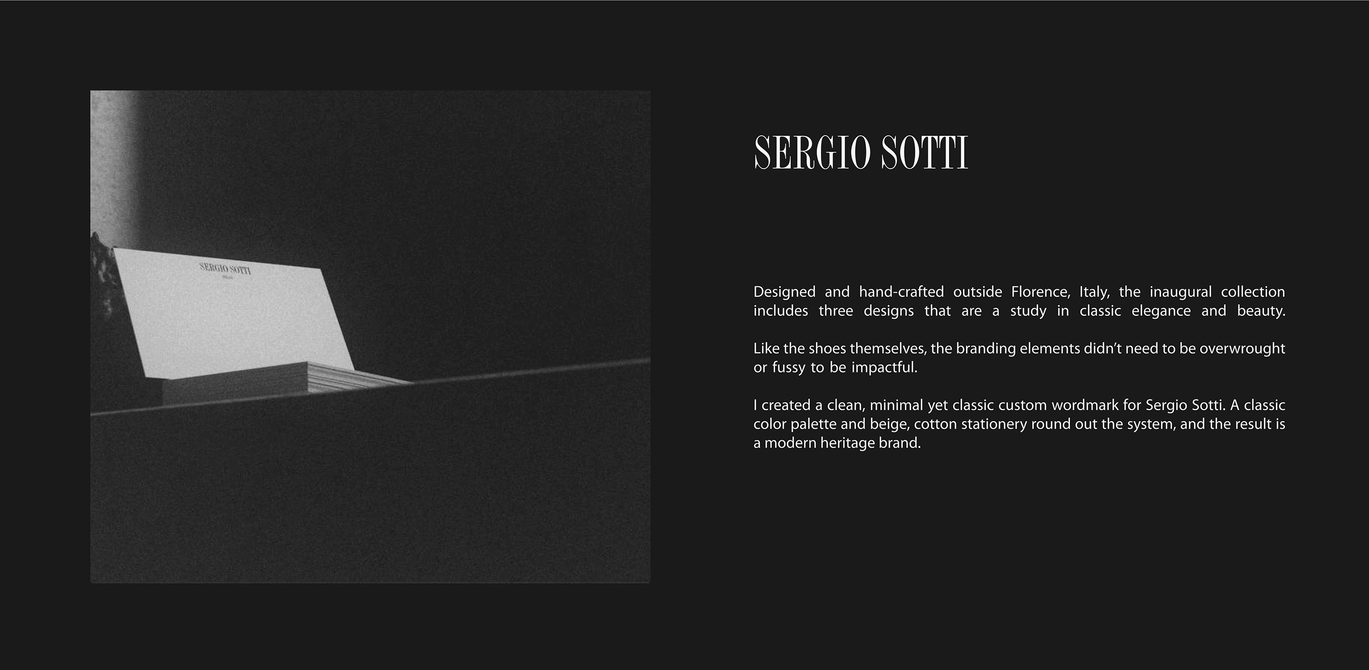 Sergio Sotti / Identity for premium leather shoes brand — Изображение №5 — Брендинг, Графика на Dprofile