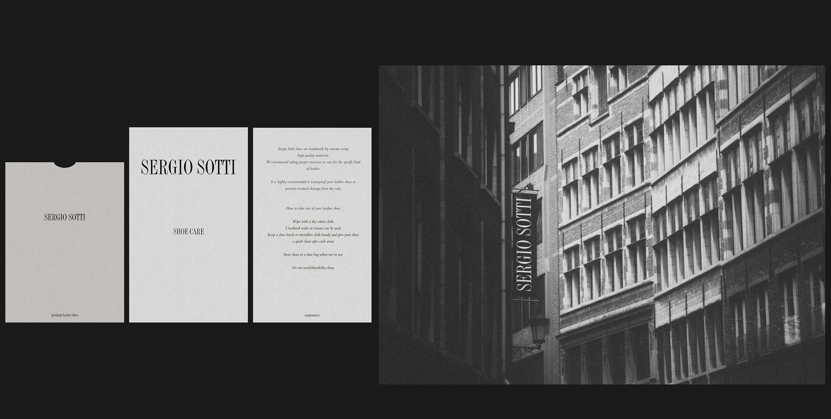 Sergio Sotti / Identity for premium leather shoes brand — Изображение №11 — Брендинг, Графика на Dprofile