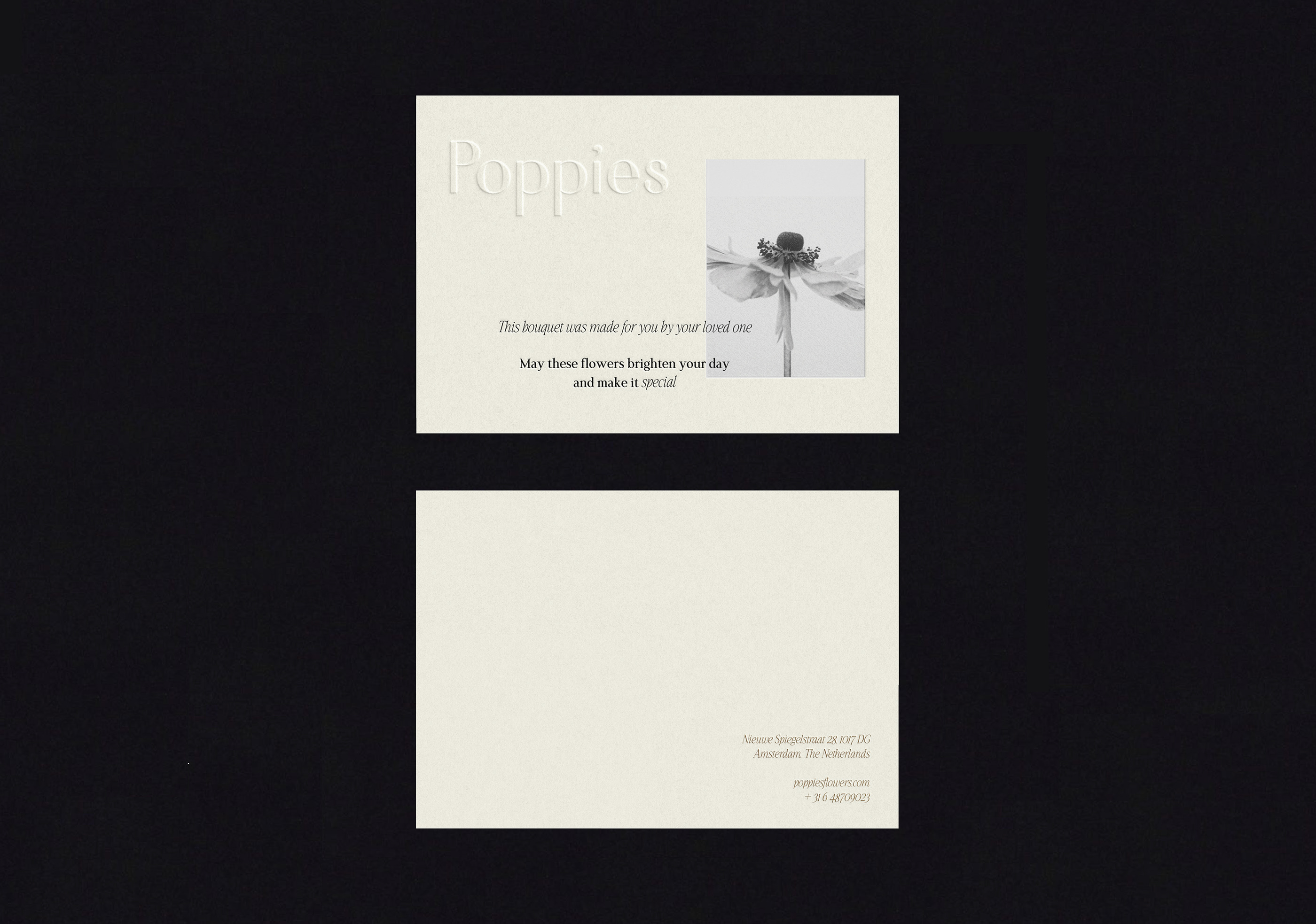 POPPIES flower boutique branding — Изображение №6 — Брендинг, Графика на Dprofile