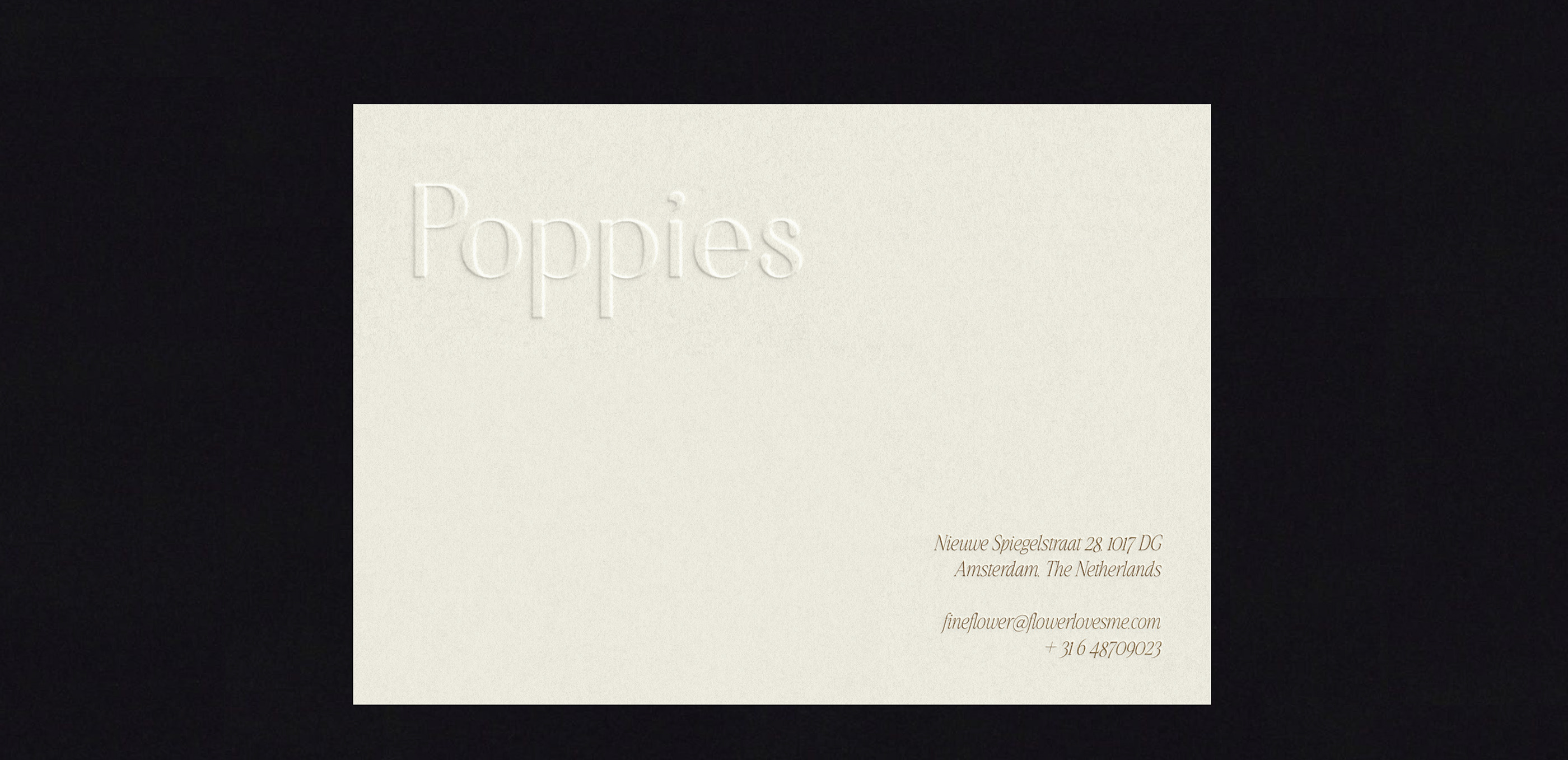 POPPIES flower boutique branding — Изображение №10 — Брендинг, Графика на Dprofile
