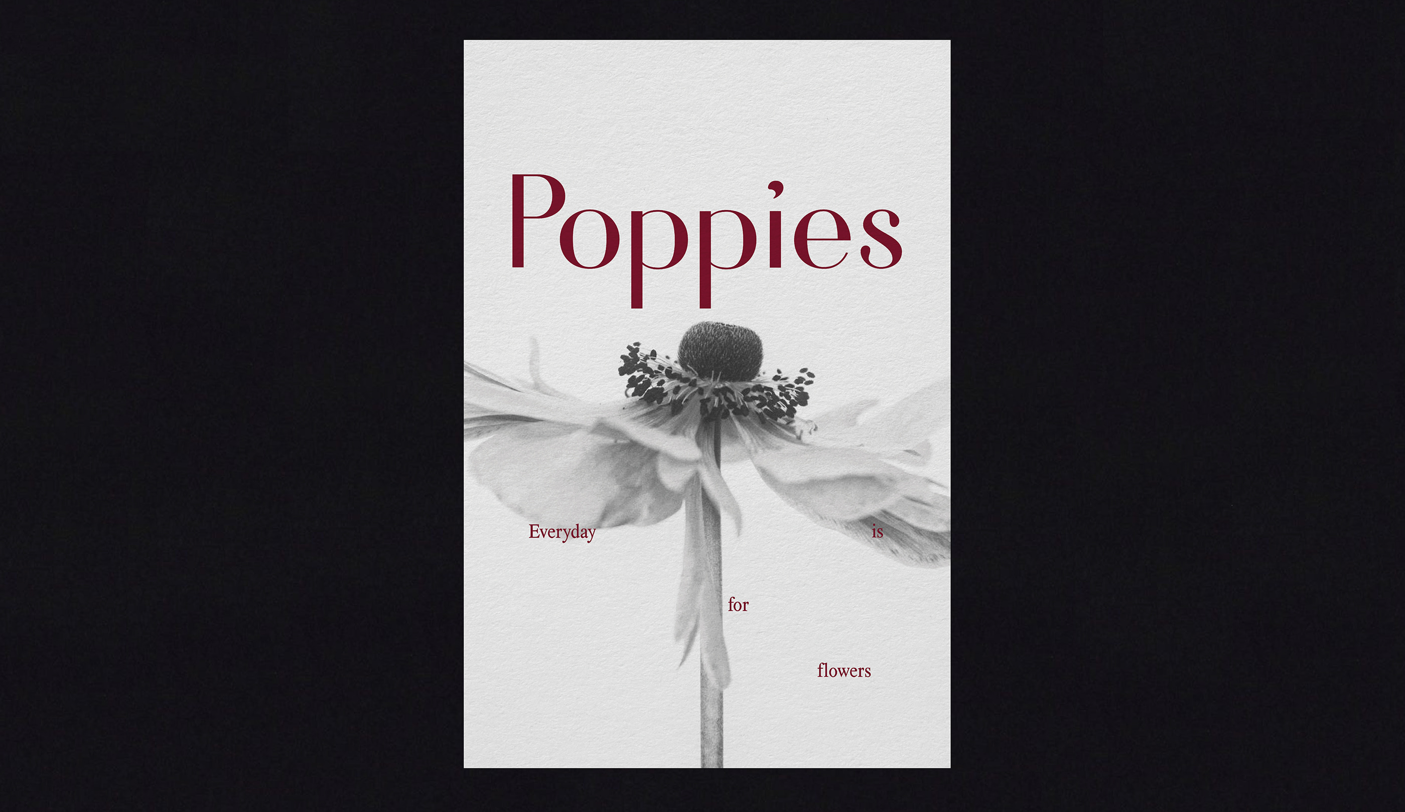 POPPIES flower boutique branding — Изображение №9 — Брендинг, Графика на Dprofile