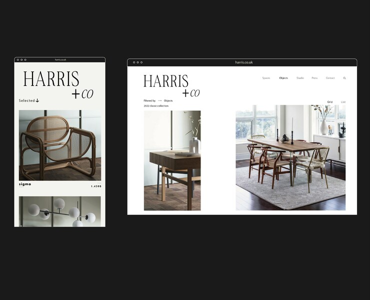 Harris+co / Дизайн-студия мебели — Брендинг, Графика на Dprofile