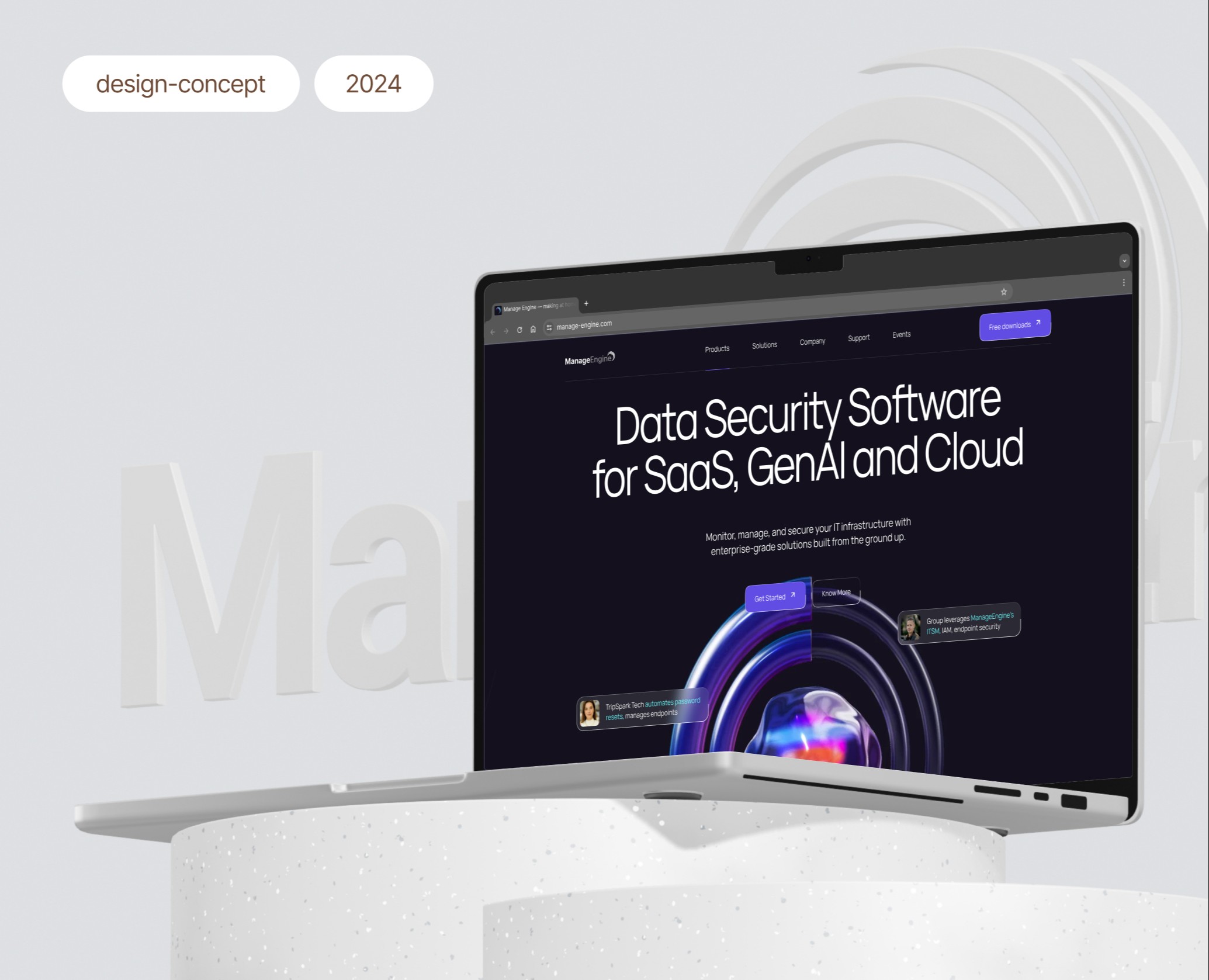 Manage Engine IT |Design and animation| — Интерфейсы, Анимация на Dprofile