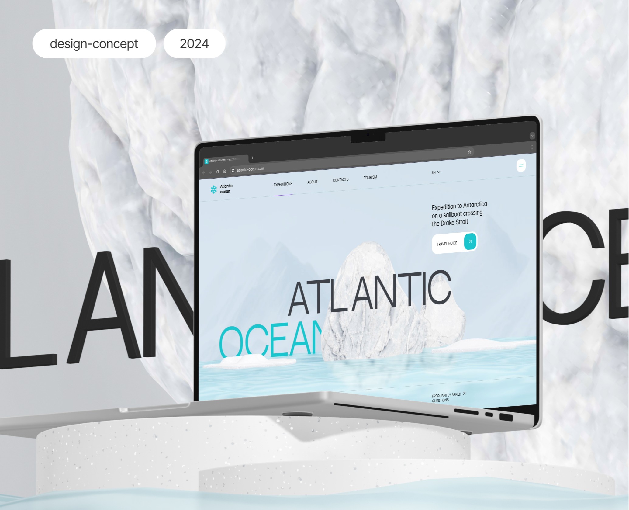 Atlantic Ocean expedition |Design and animation — Интерфейсы, Анимация на Dprofile