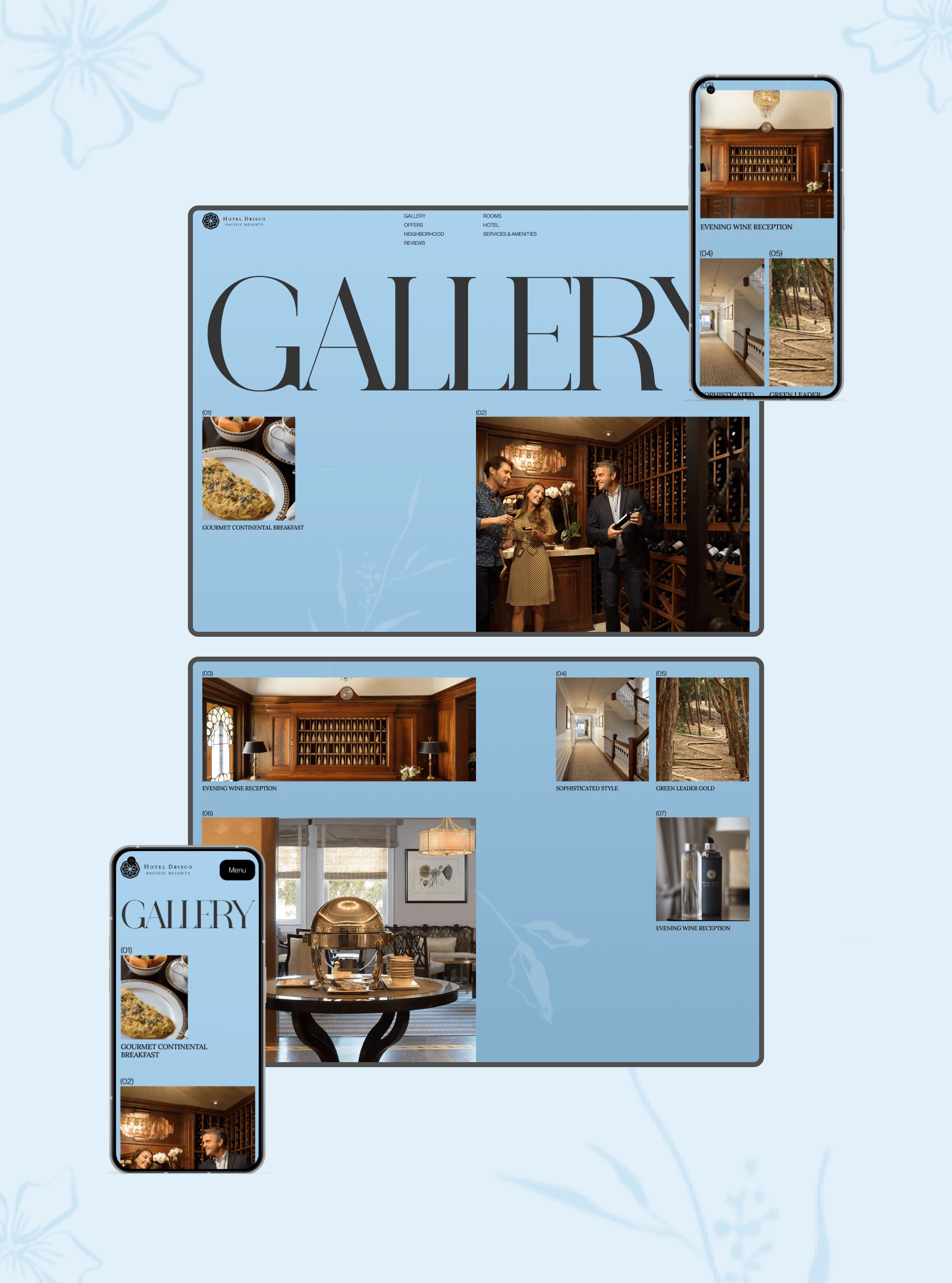 Hotel Drisco | Corporate website redesign — Изображение №13 — Интерфейсы, Брендинг на Dprofile