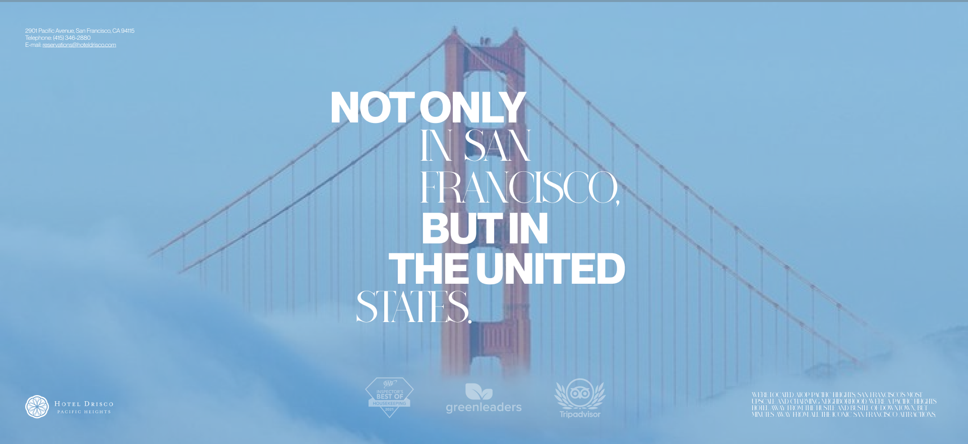 Hotel Drisco | Corporate website redesign — Изображение №12 — Интерфейсы, Брендинг на Dprofile