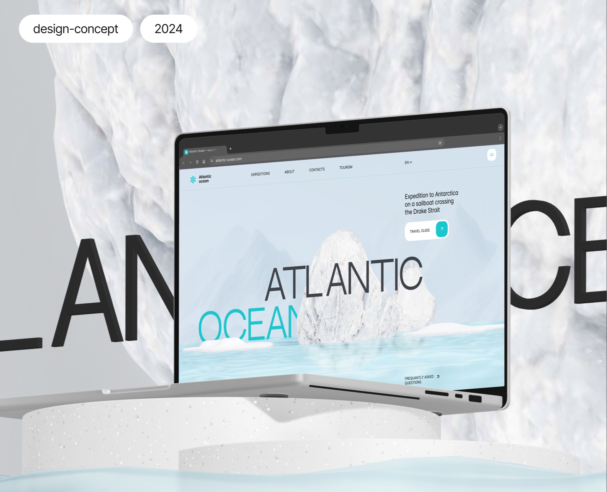 Atlantic Ocean expeditions | Design and animation — Интерфейсы, Анимация на Dprofile