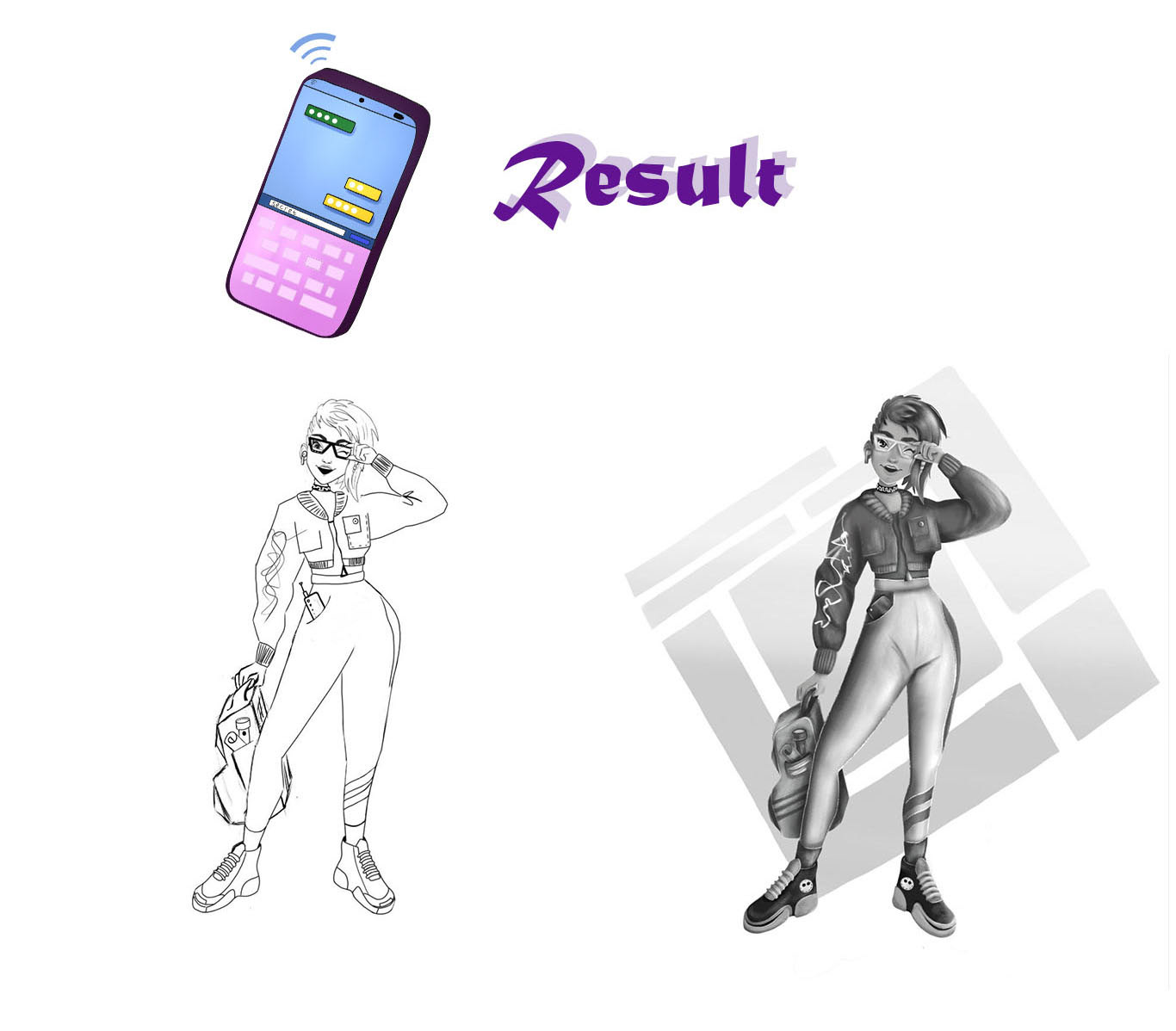 Character design spy girl — Изображение №7 — Иллюстрация на Dprofile