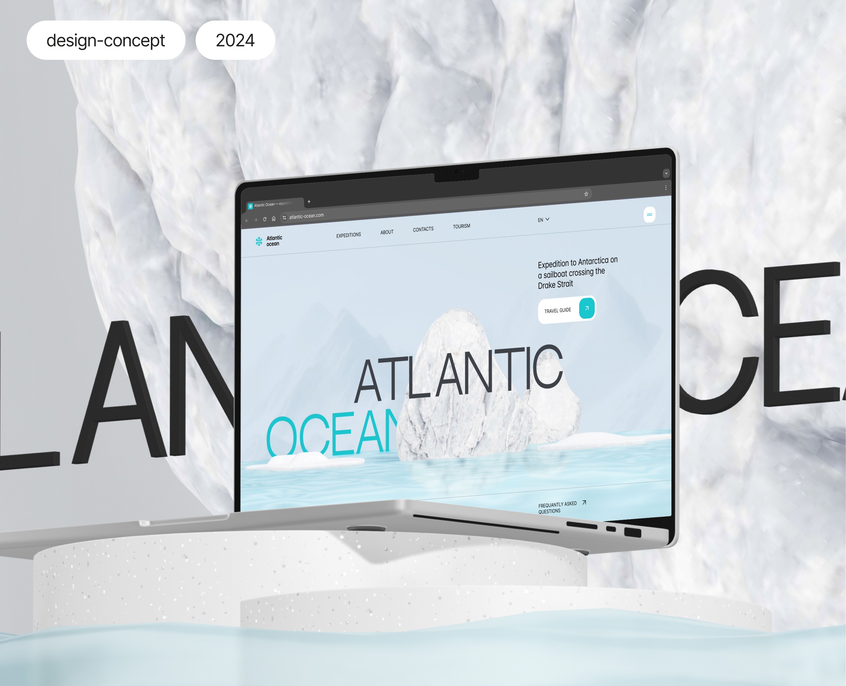 Atlantic Ocean Expedition | Design and animation — Интерфейсы, Анимация на Dprofile